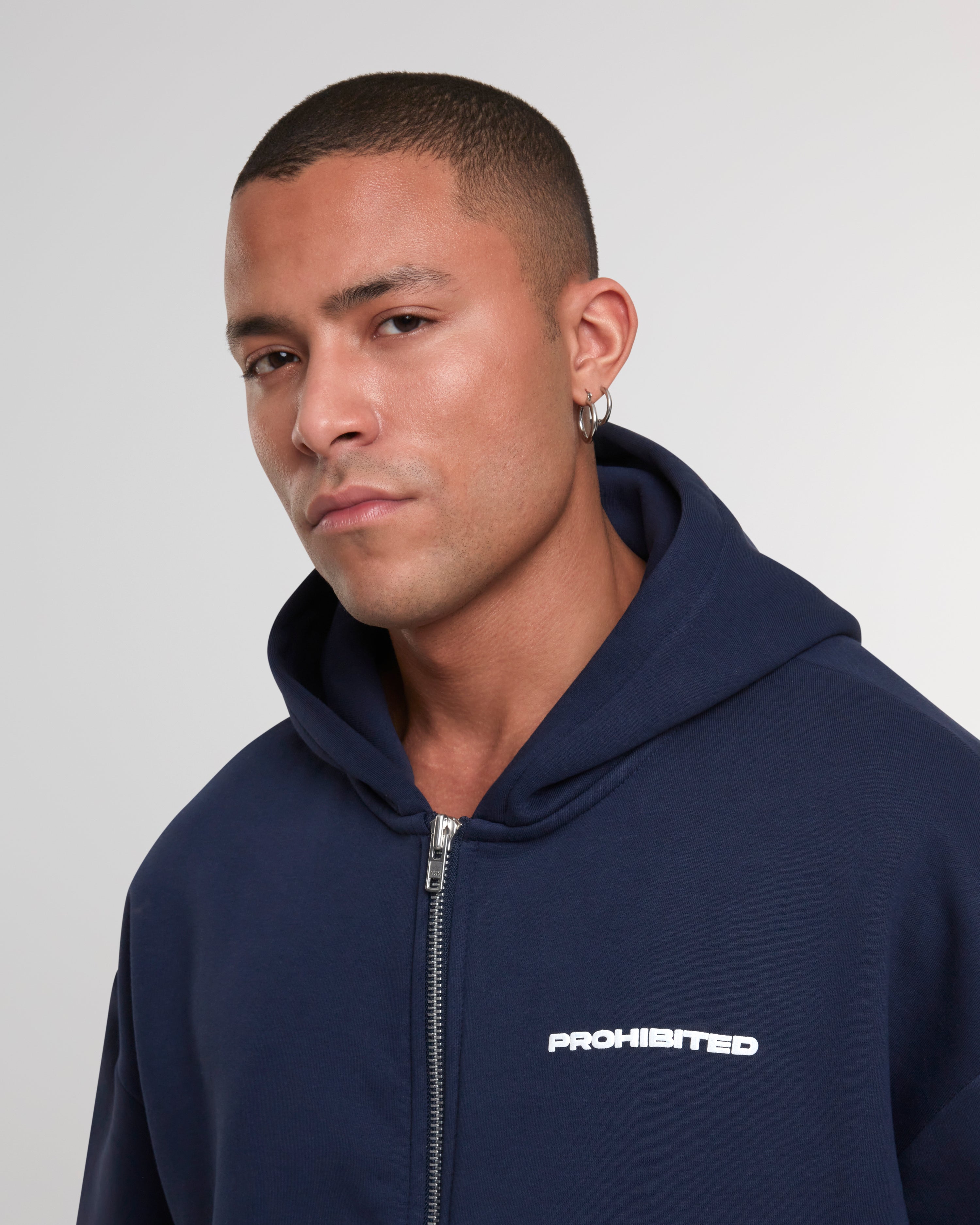 10119 Zip-Hoodie Navy