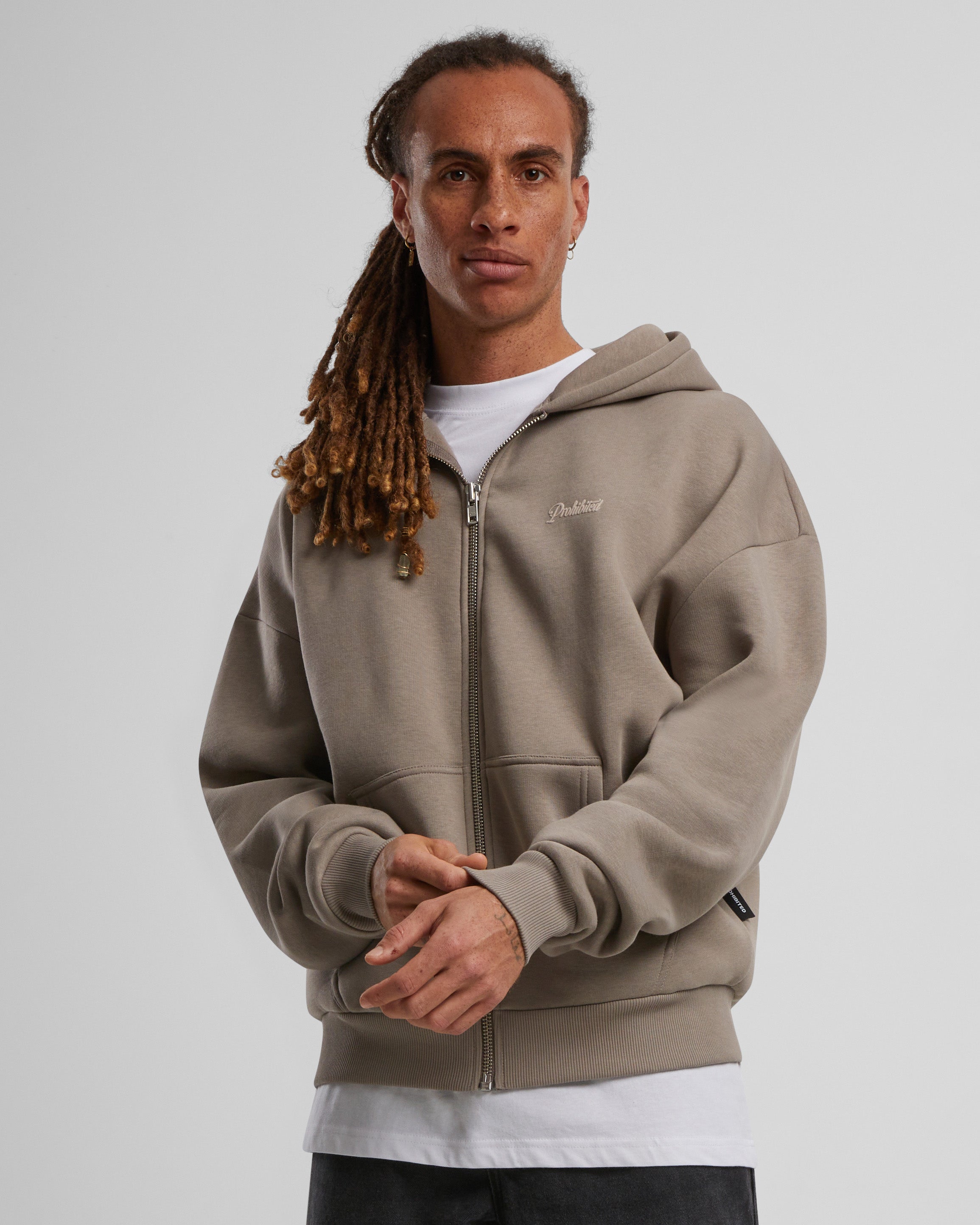 10119 Zip-Hoodie 2.0 Taupe