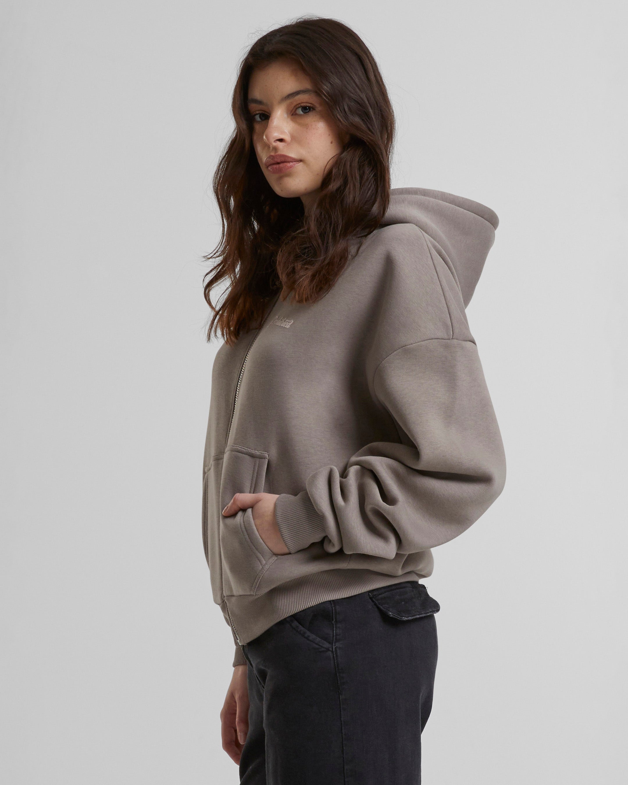 10119 Zip-Hoodie 2.0 Taupe