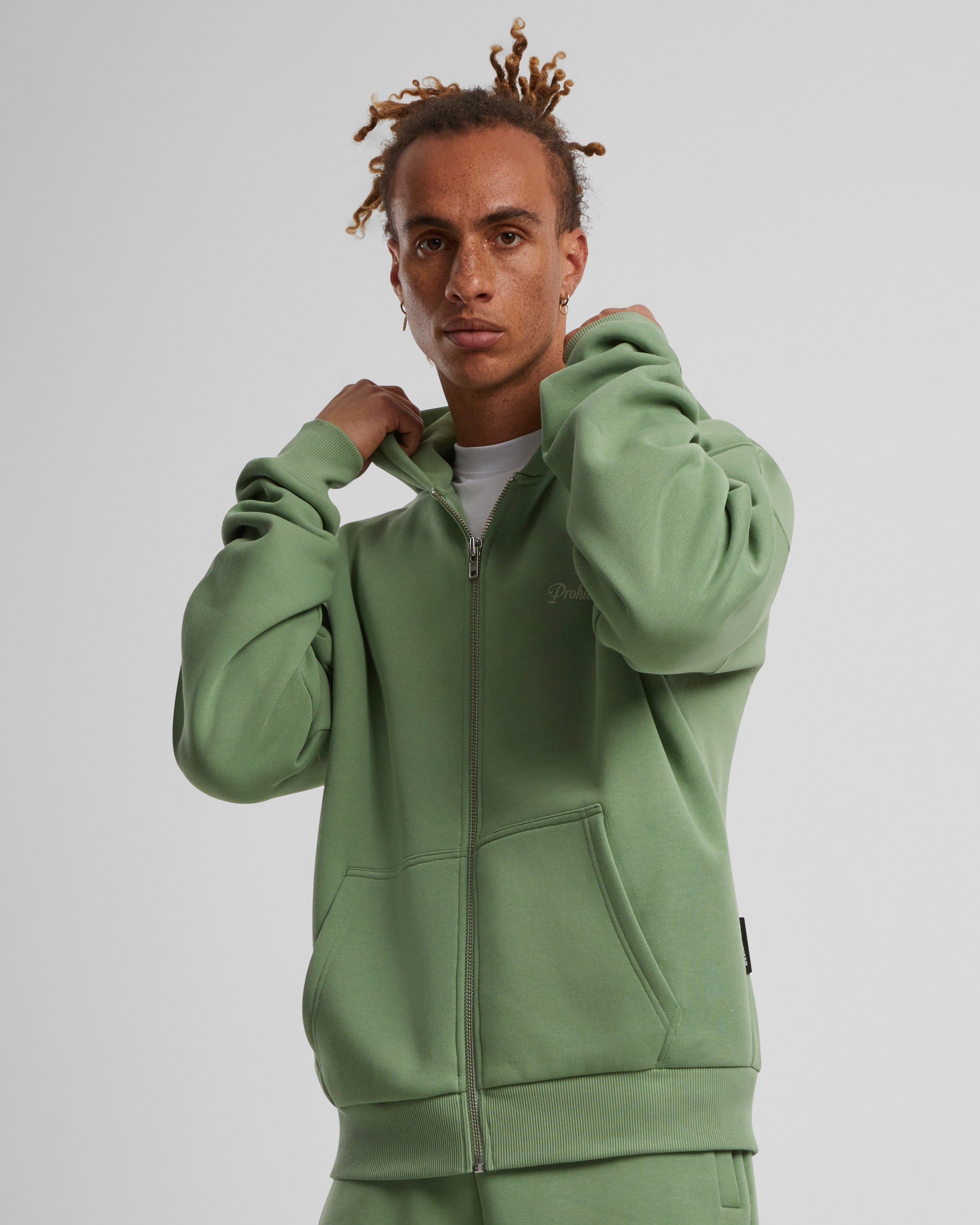 10119 Zip-Hoodie 2.0 Basil