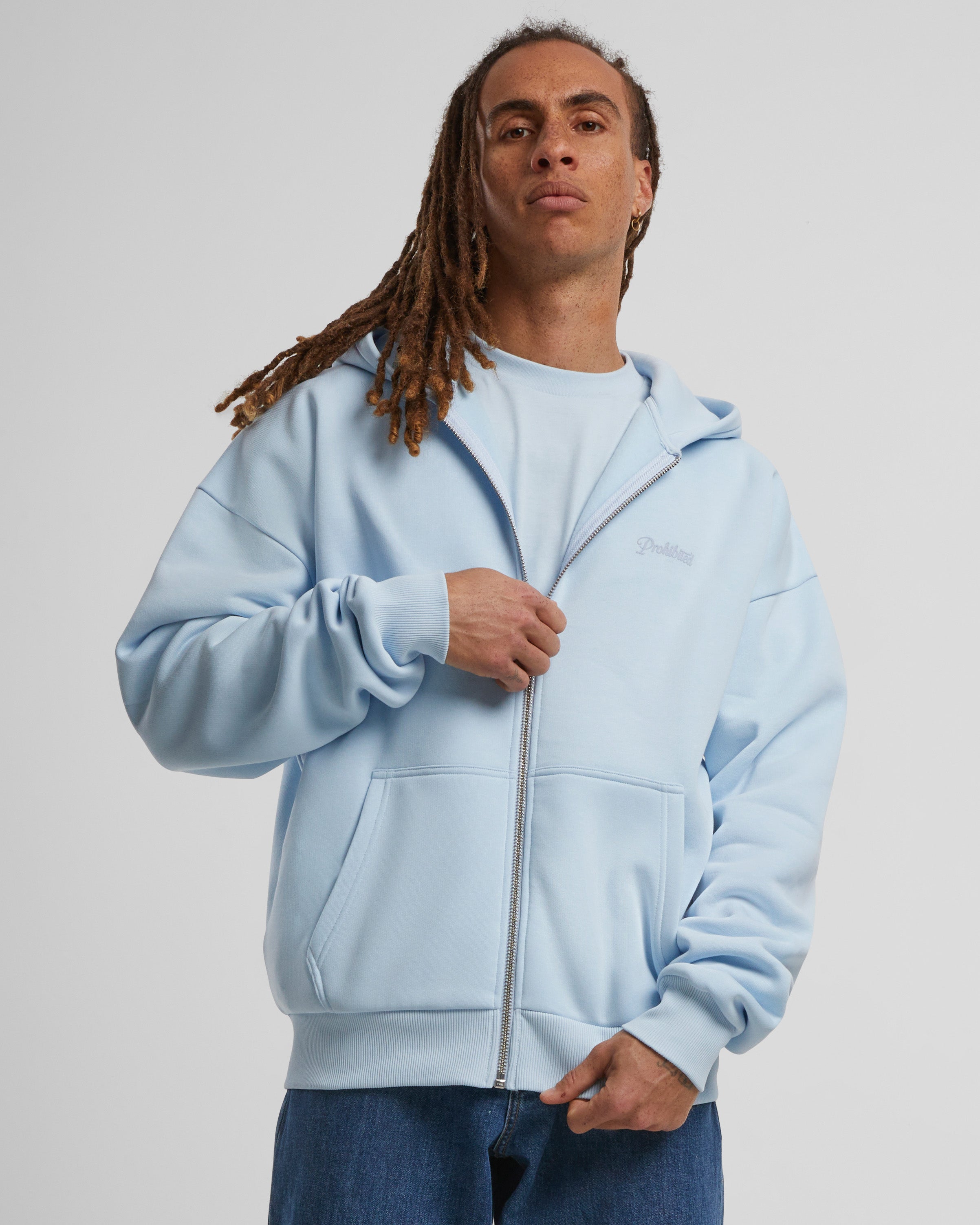 10119 Zip-Hoodie 2.0 Sky Blue