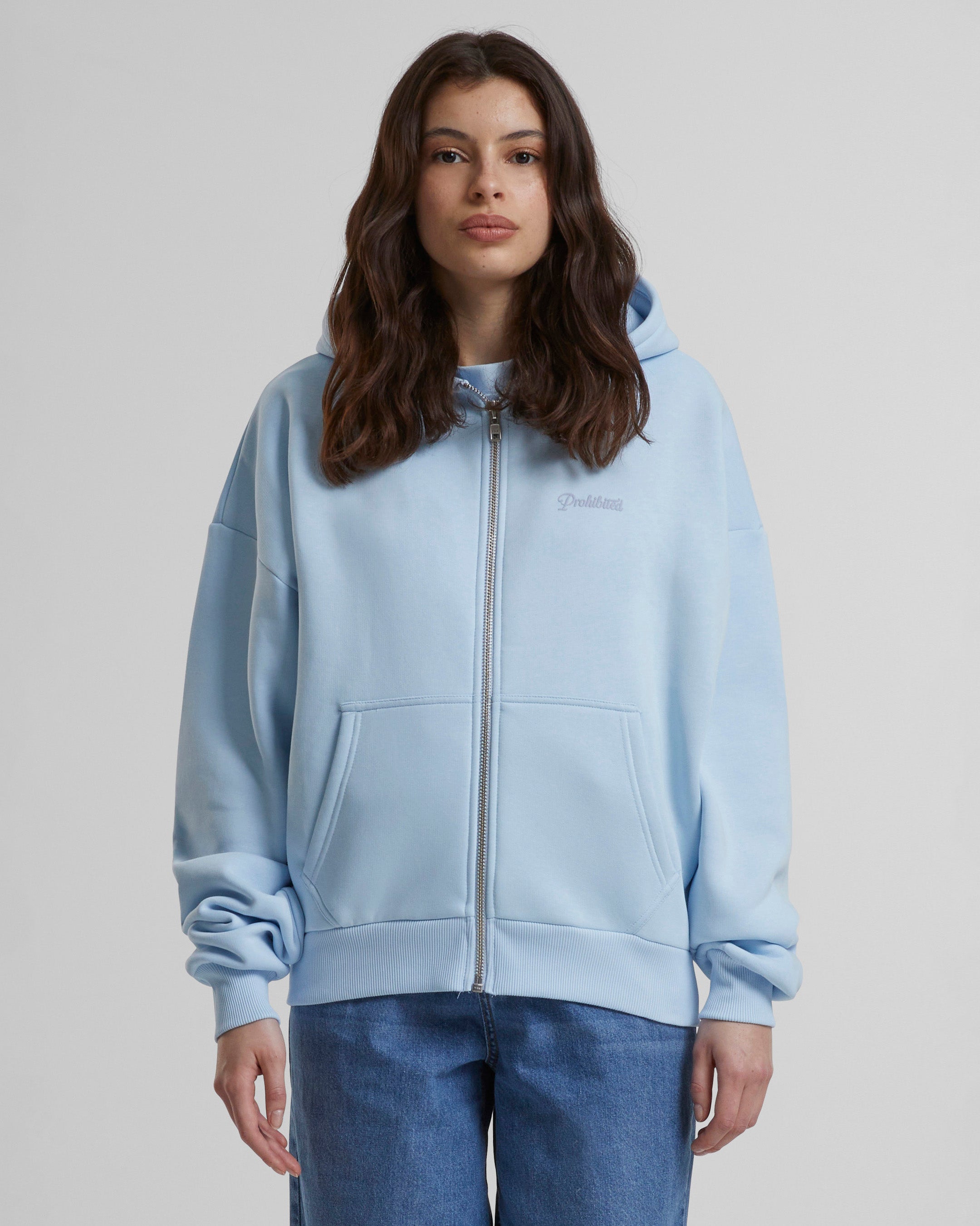 10119 Zip-Hoodie 2.0 Sky Blue