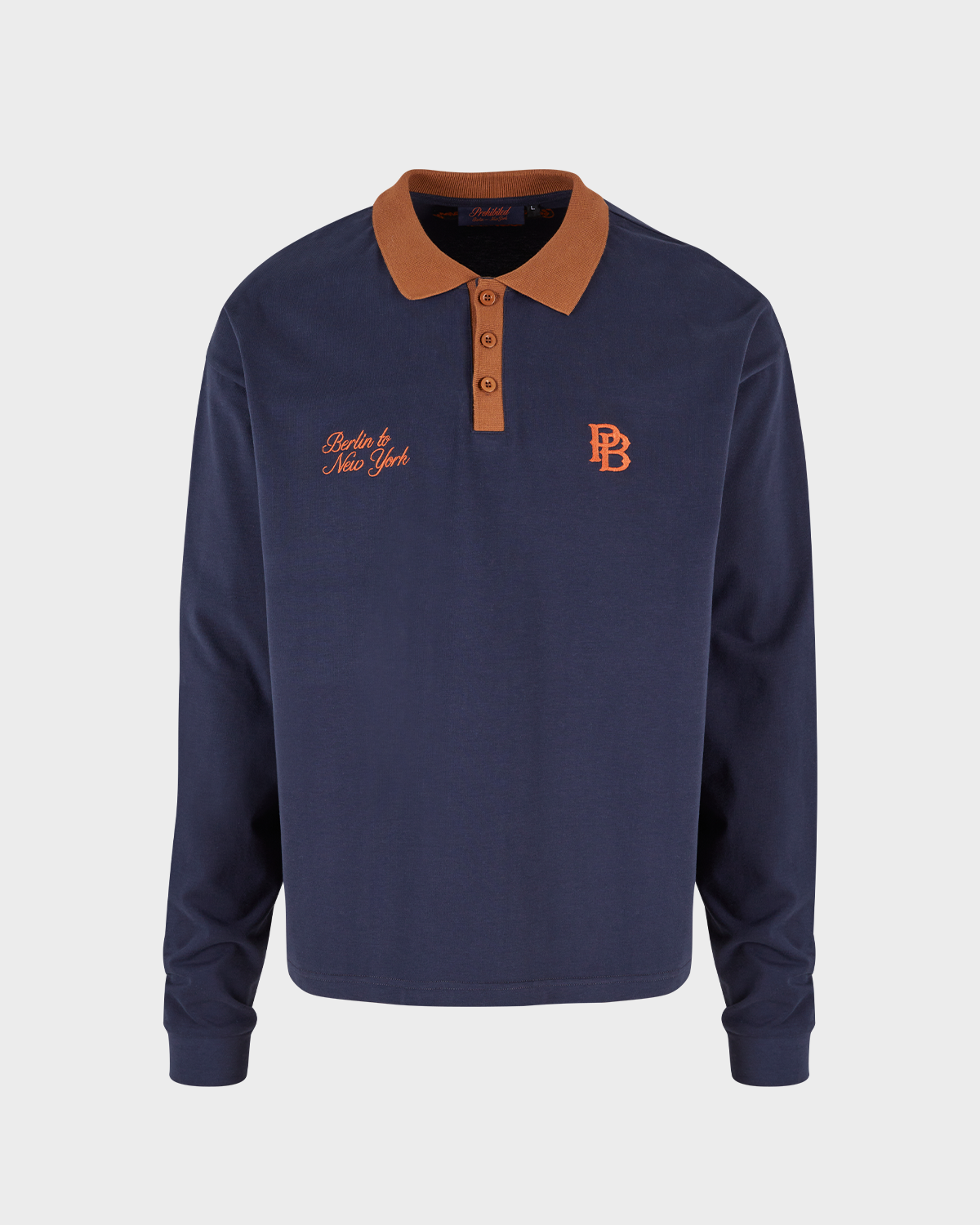 Longsleeve Polo Navy