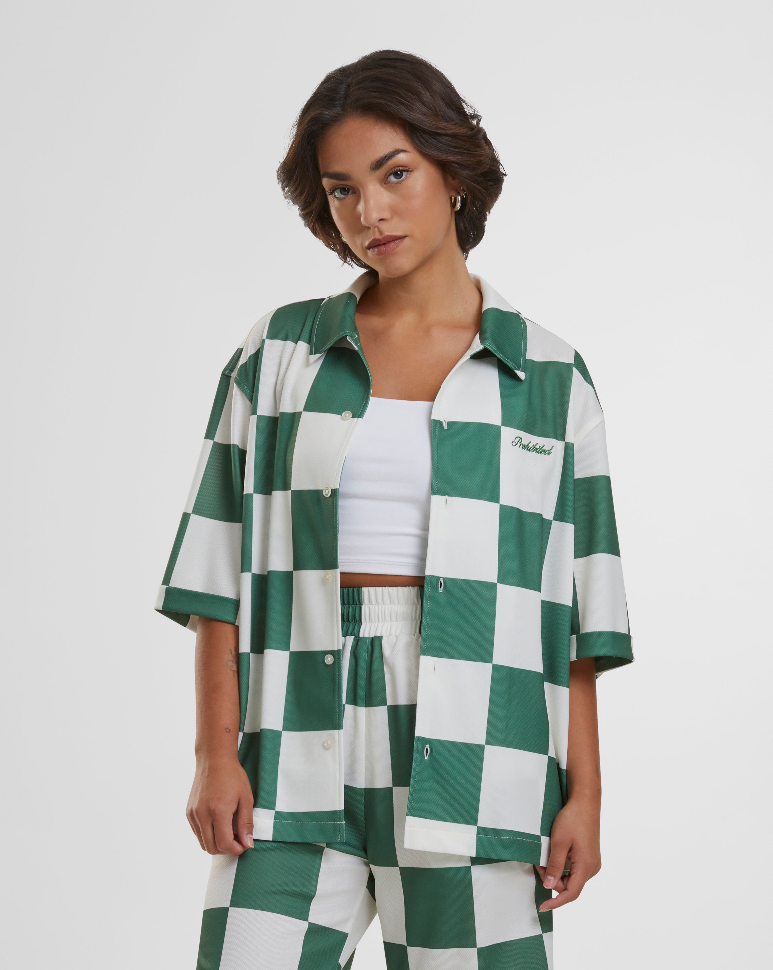 Checkered Shirt Green