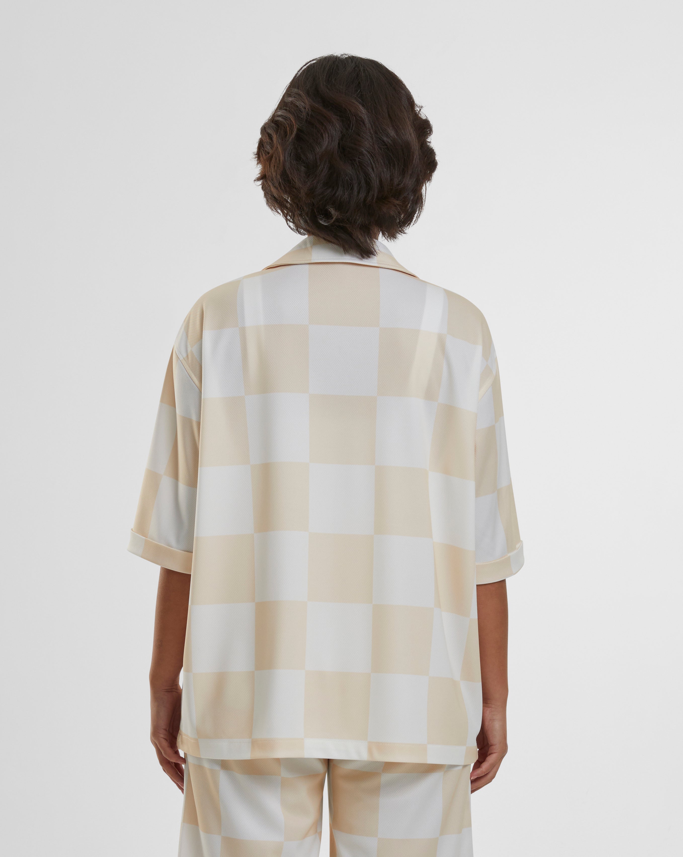 Checkered Shirt Beige