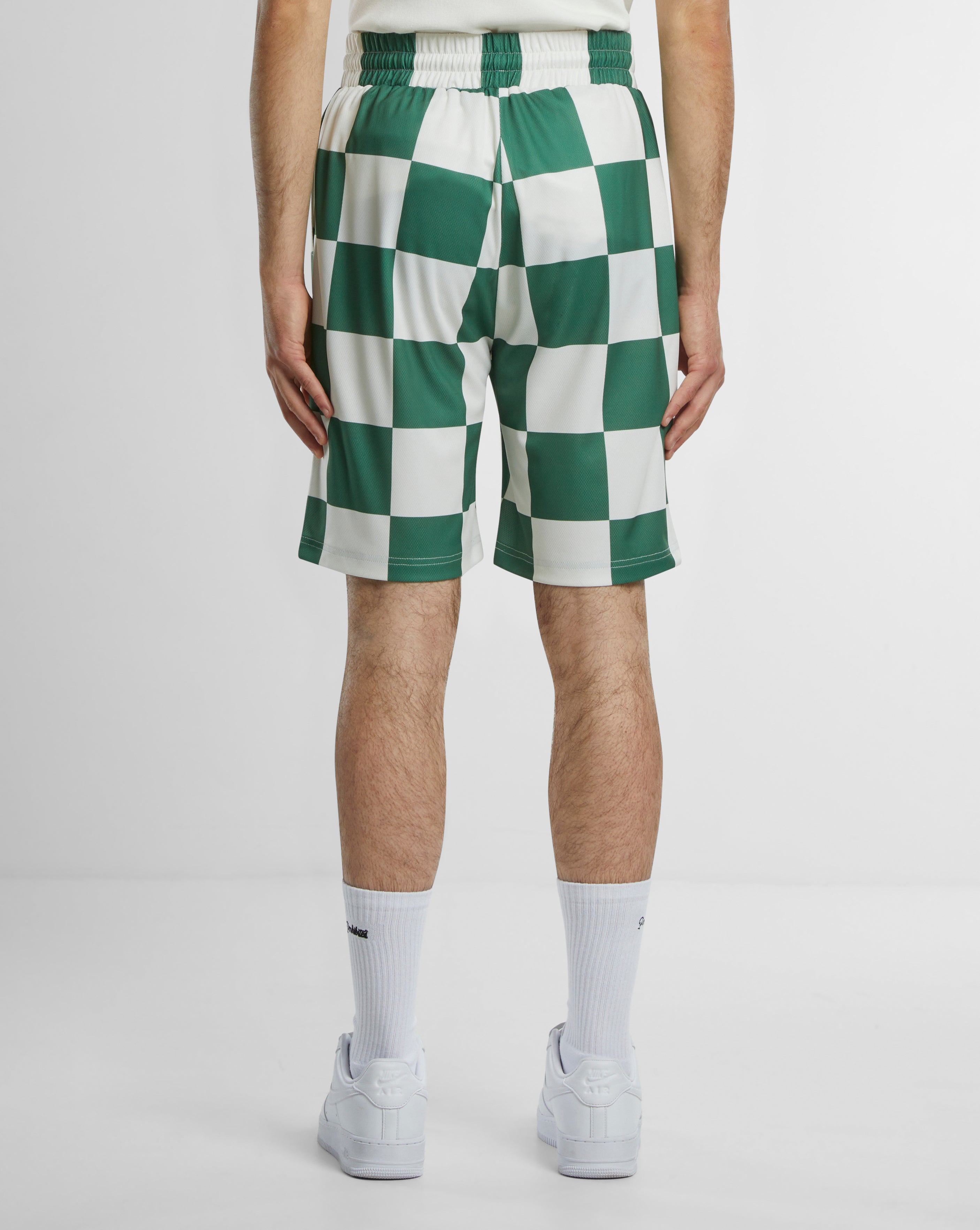 Checkered Shorts Green