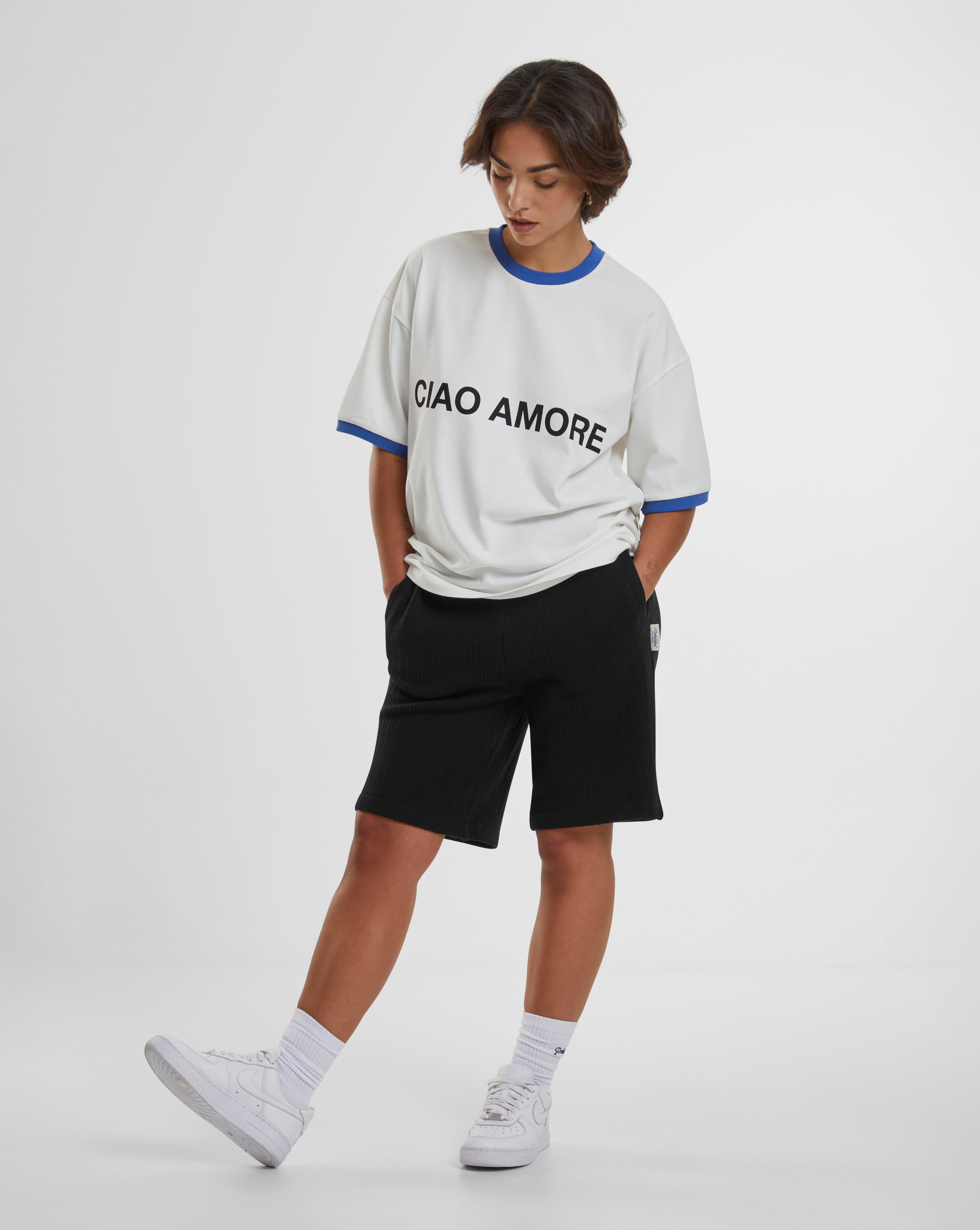 Contrast Tee Blue