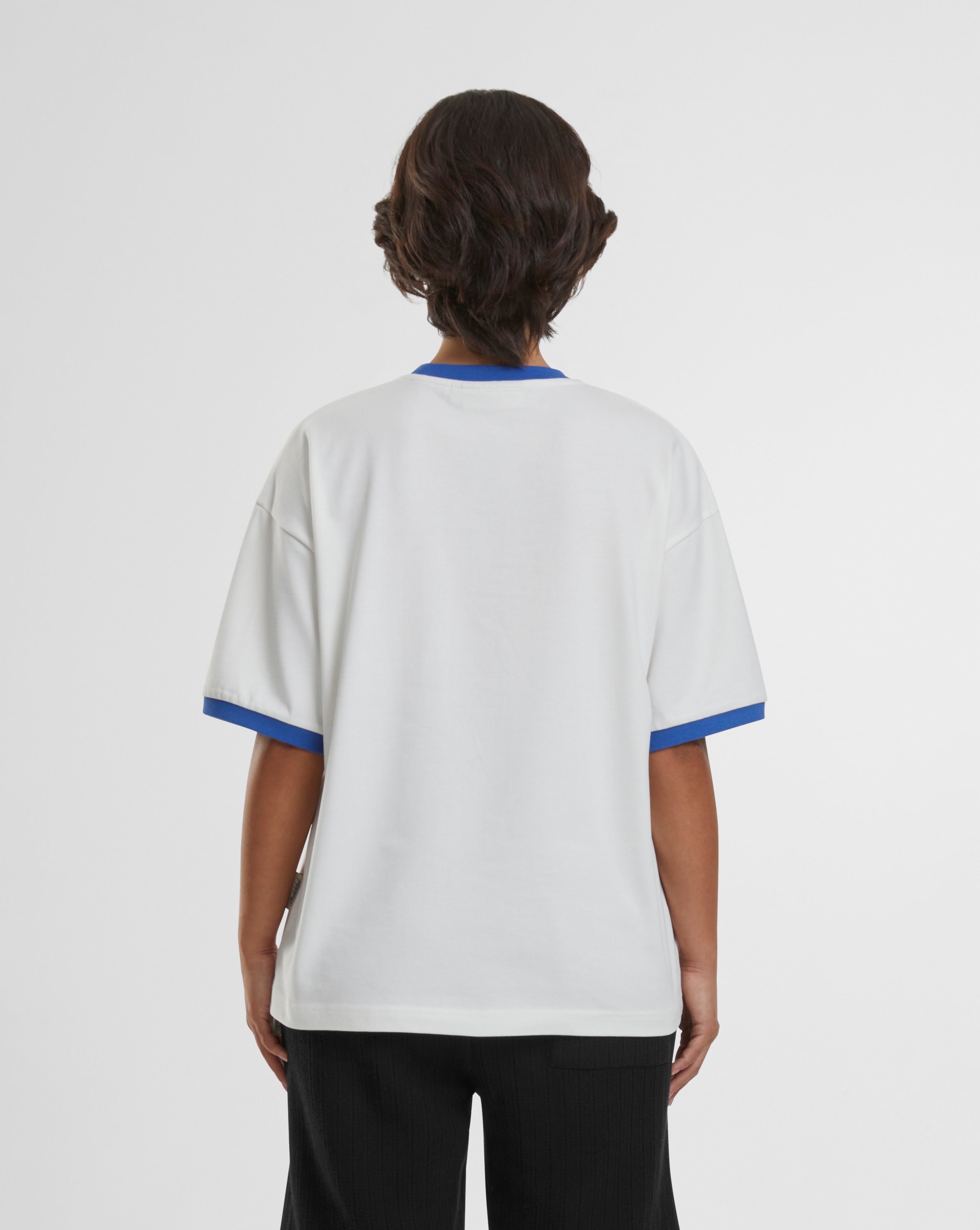 Contrast Tee Blue