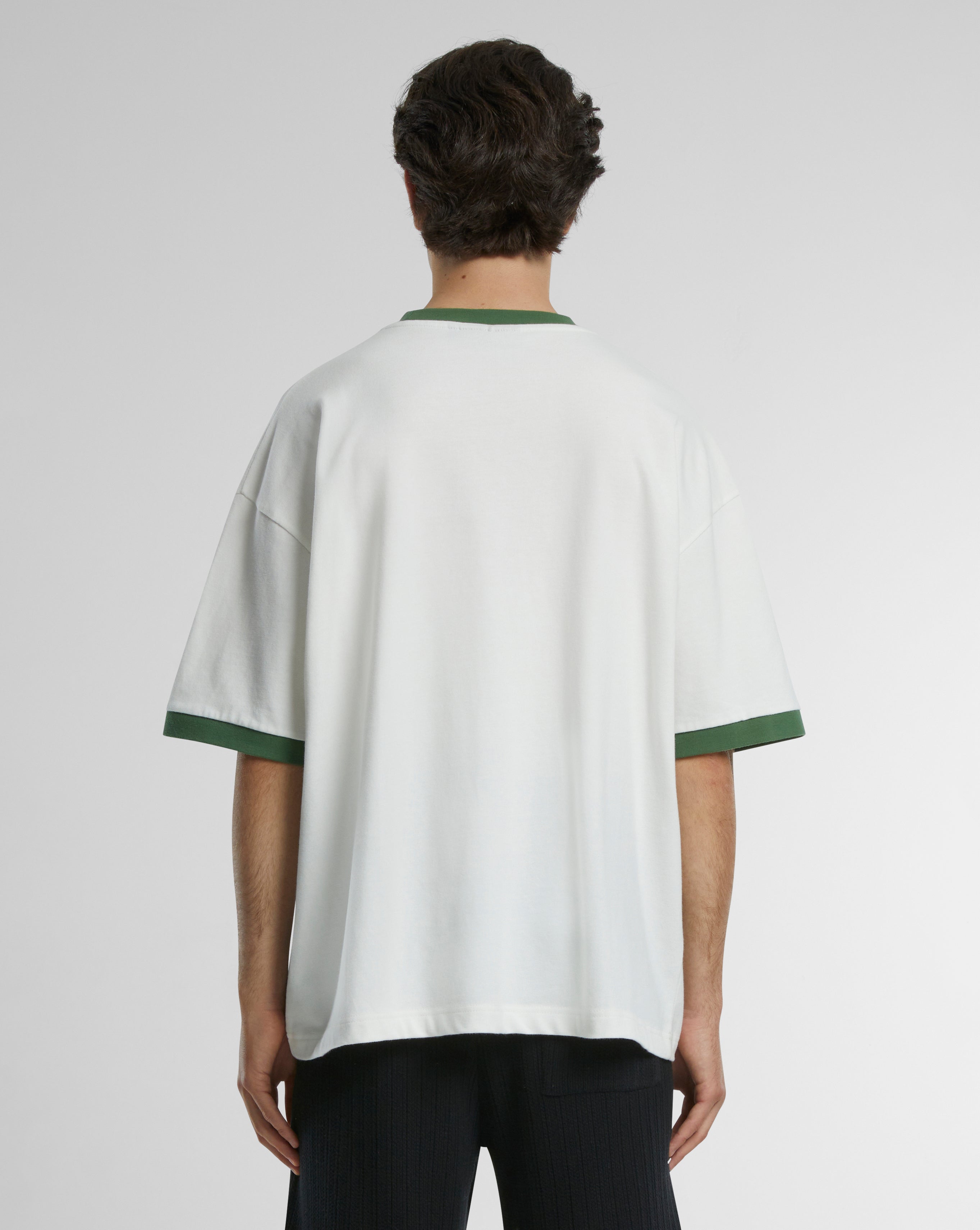 Contrast Tee Green