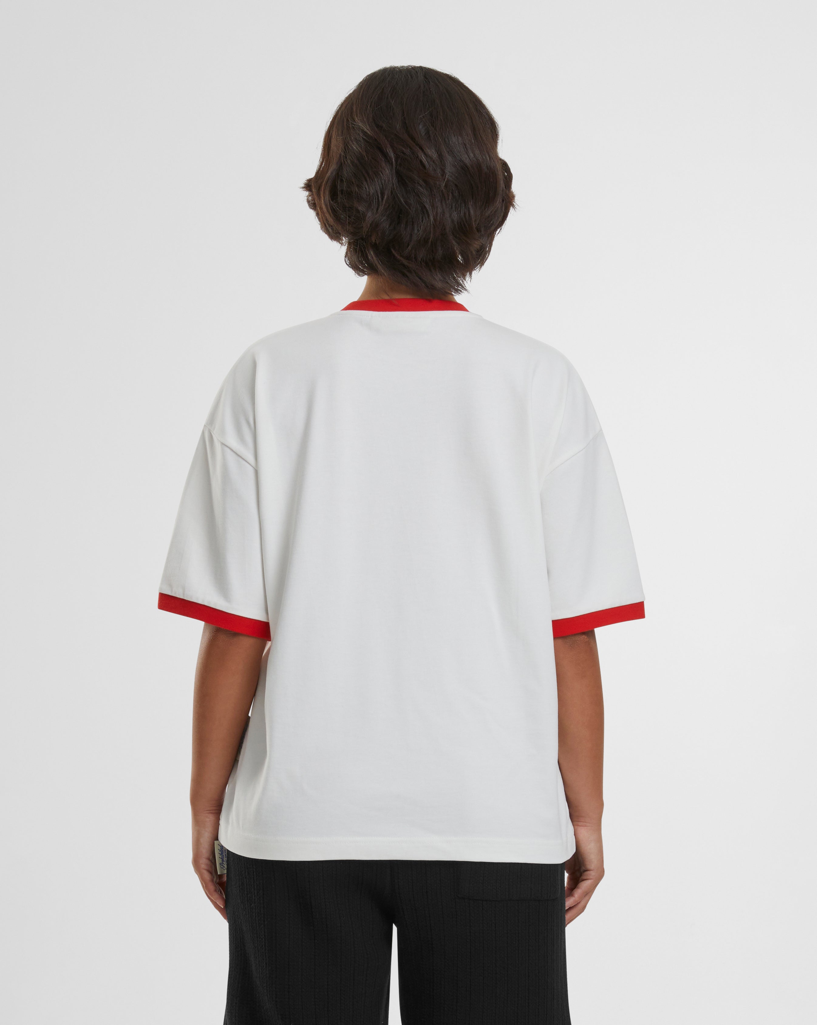 Contrast Tee Red