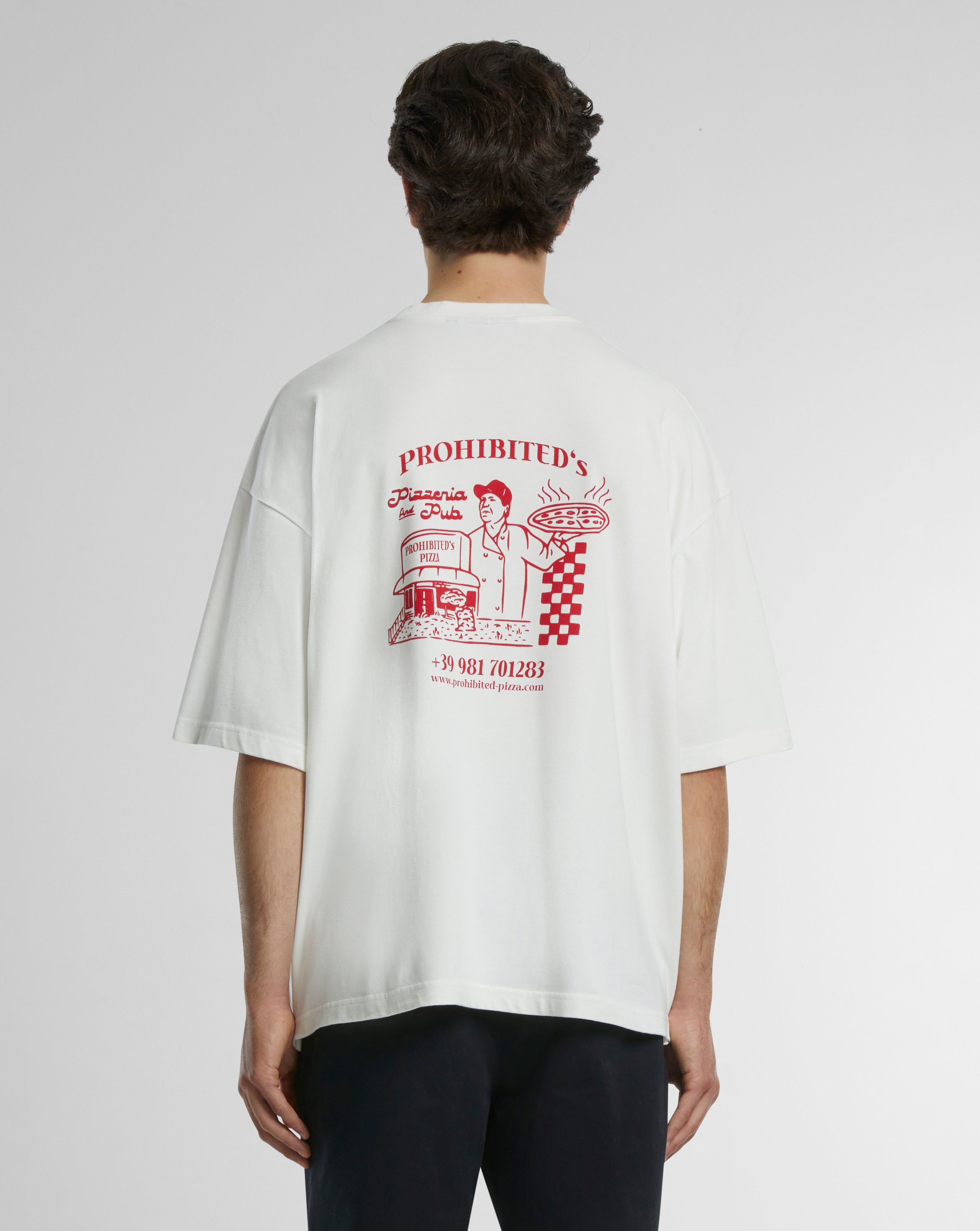 Pizza Tee Off-White