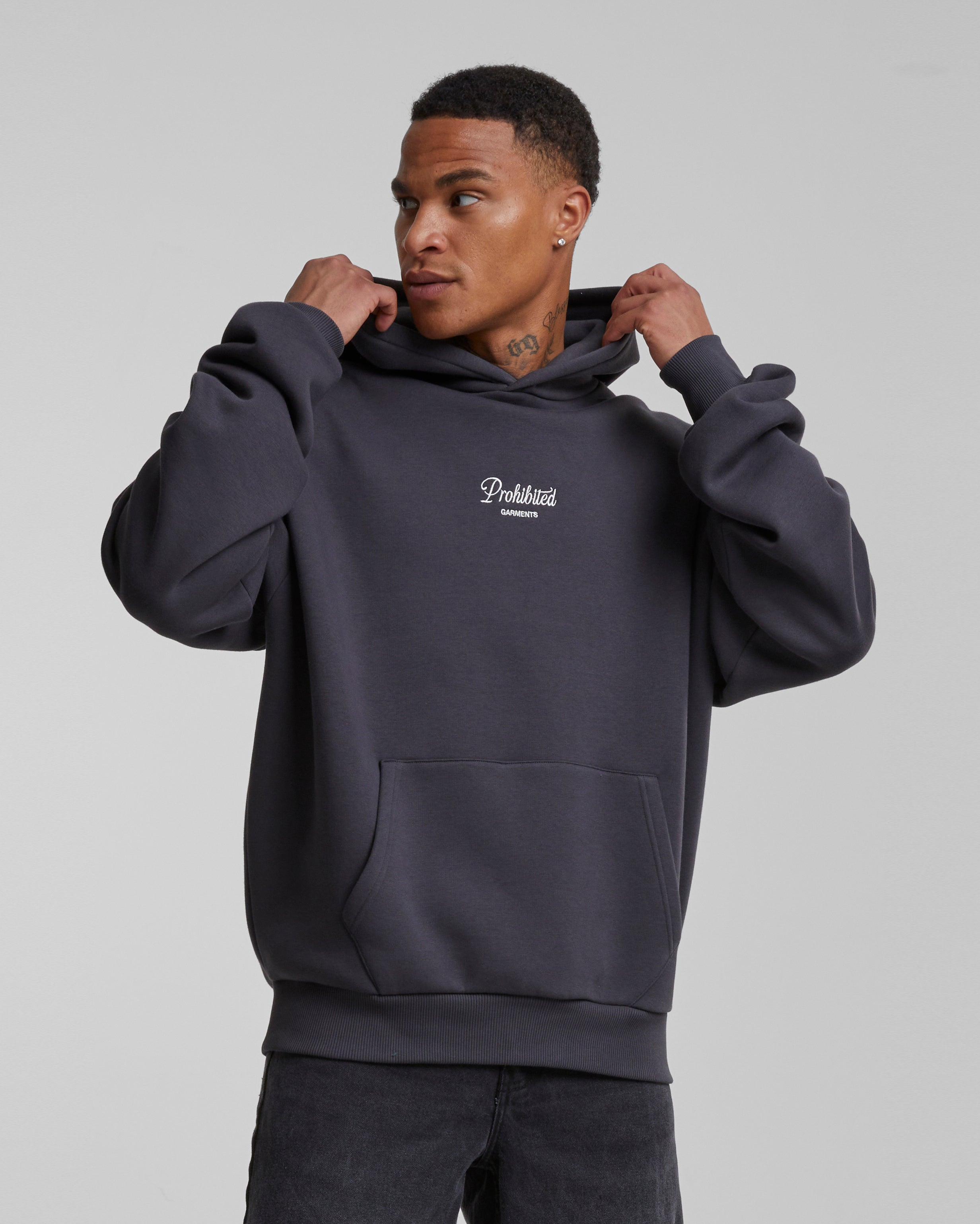 PB Garment Hoodie Dark Grey