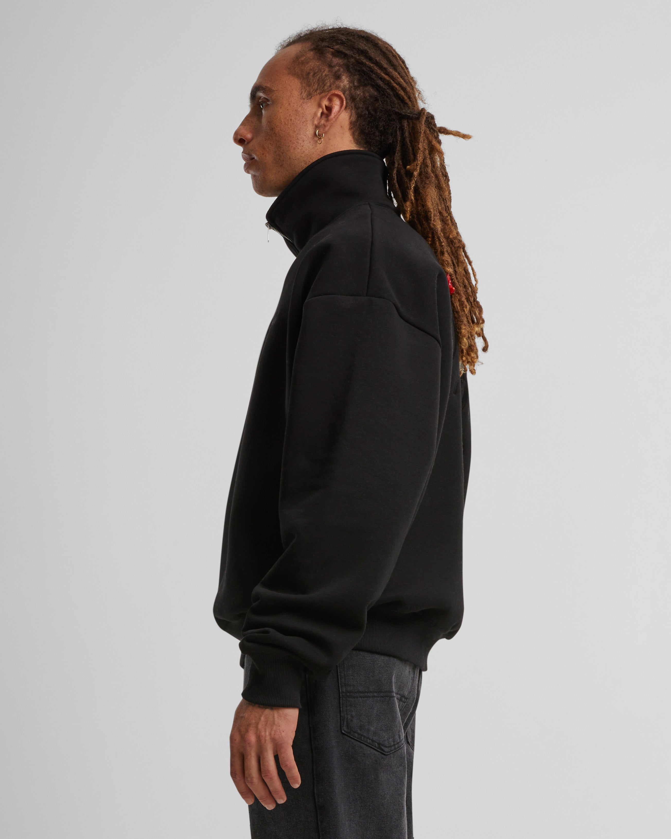 PB Garment Half-Zip Black