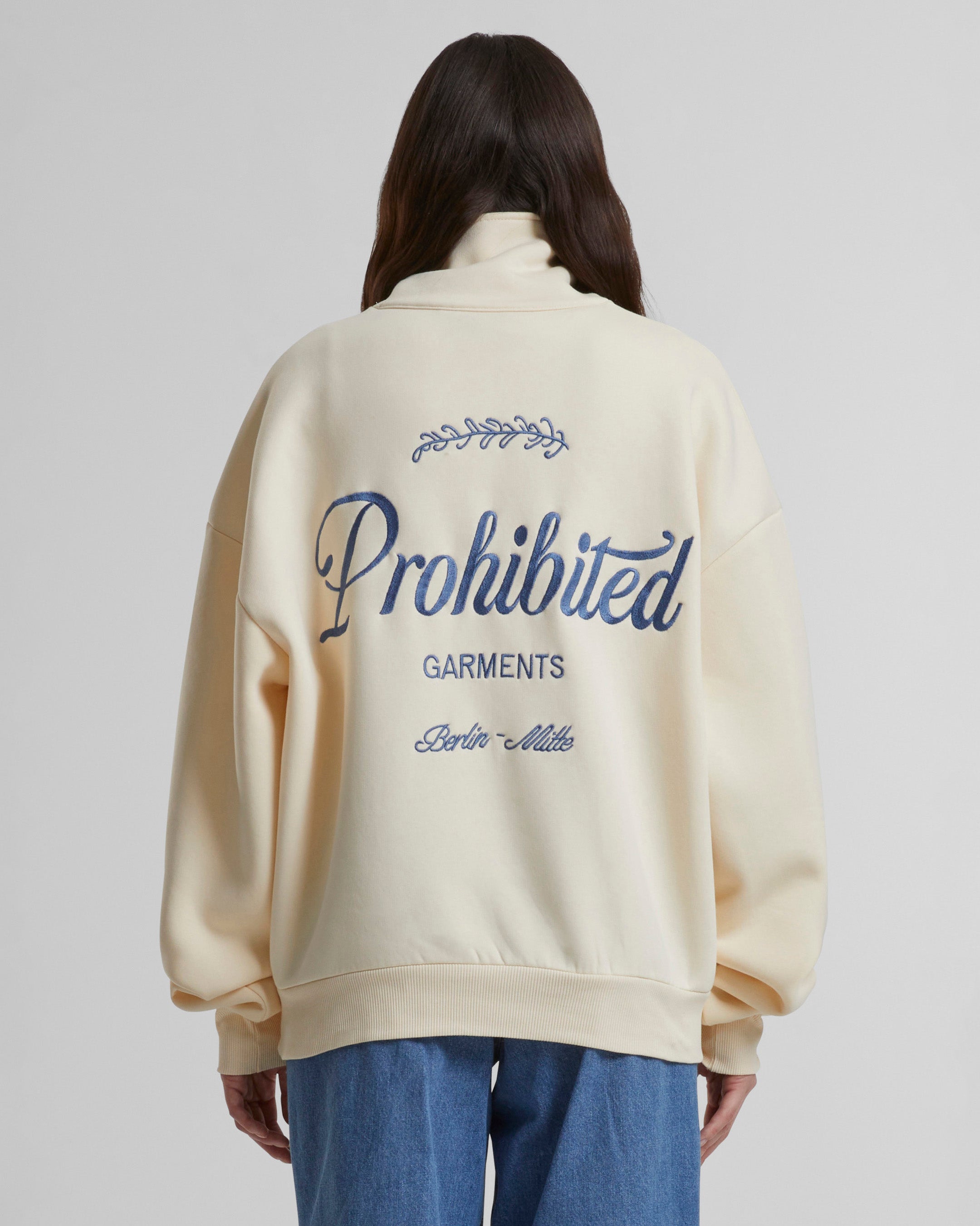 PB Garment Half-Zip Cream