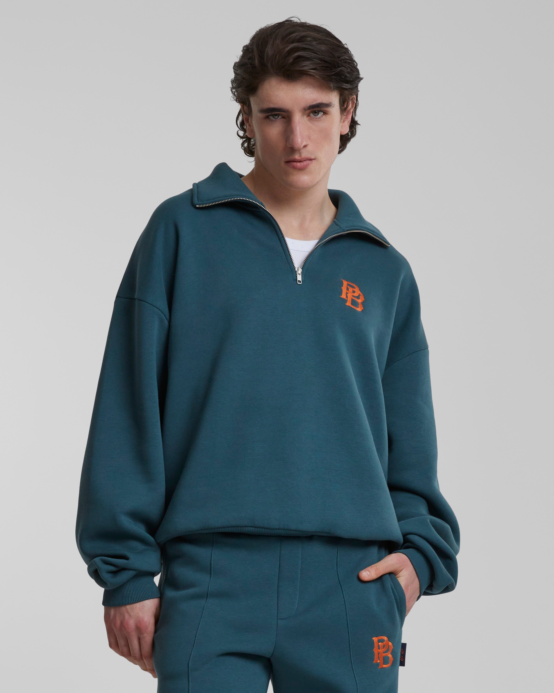 Emblem Half-Zip Moss