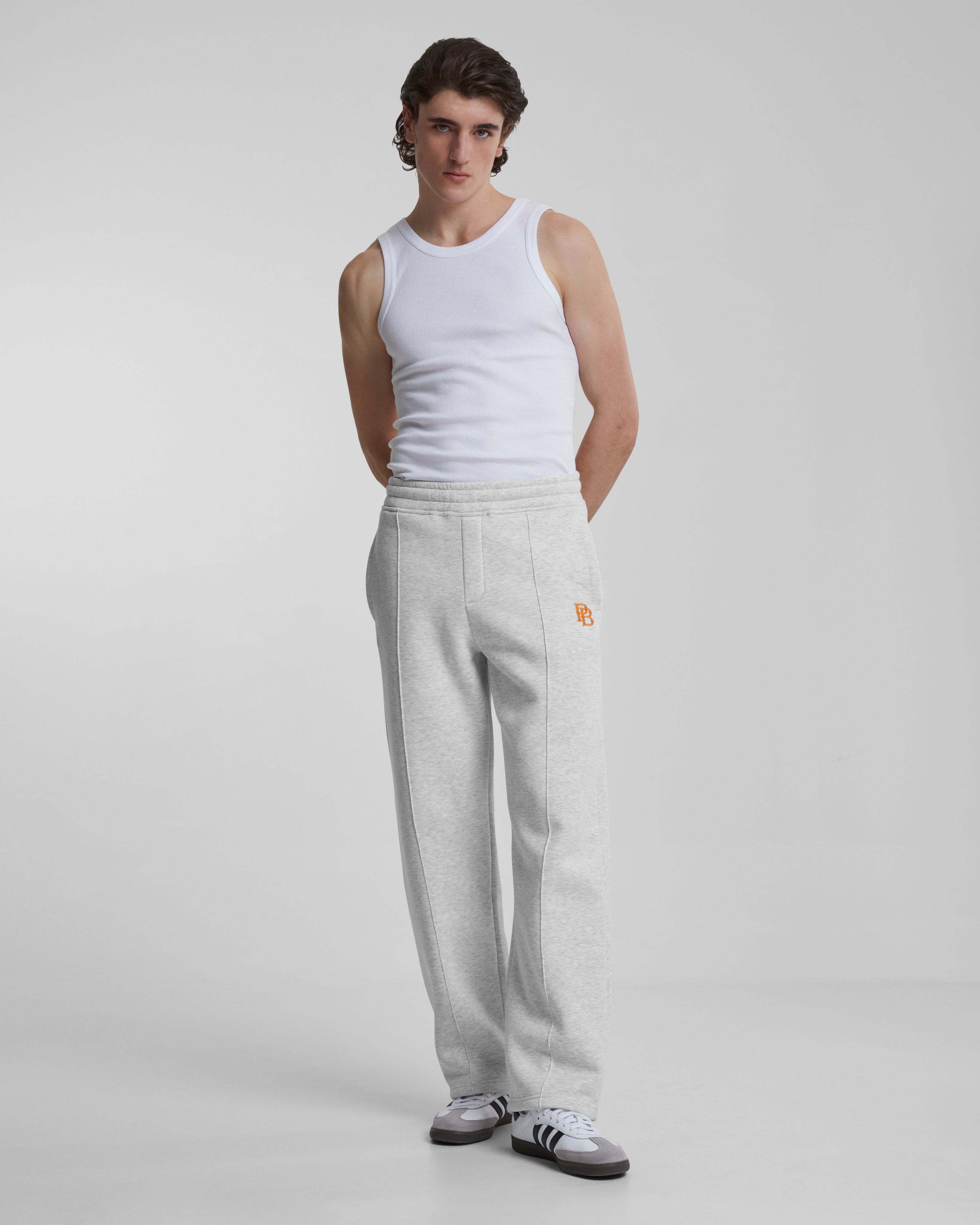 Logo Loose Sweatpants Light Melange