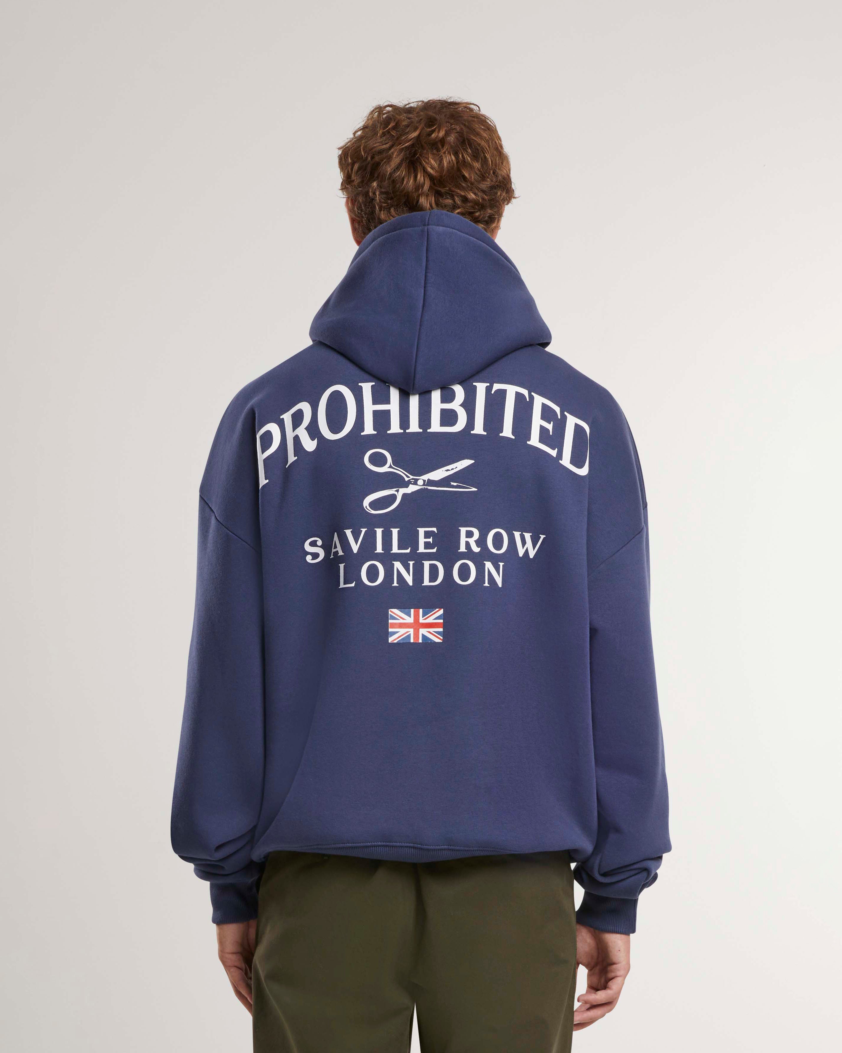 Savile Row Hoodie Navy