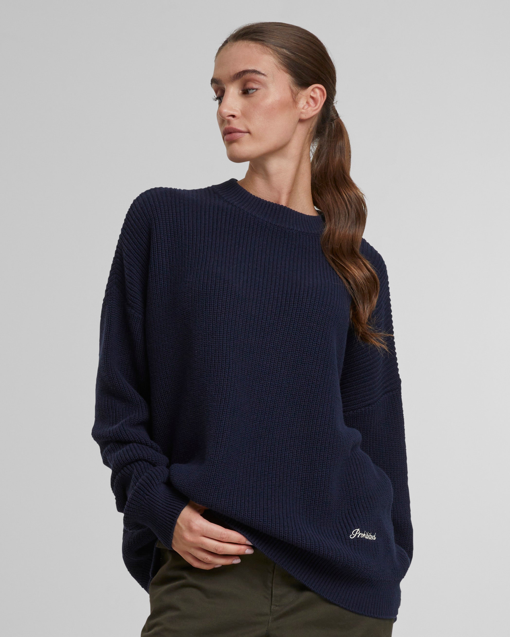 Westminster Knit Sweater Navy