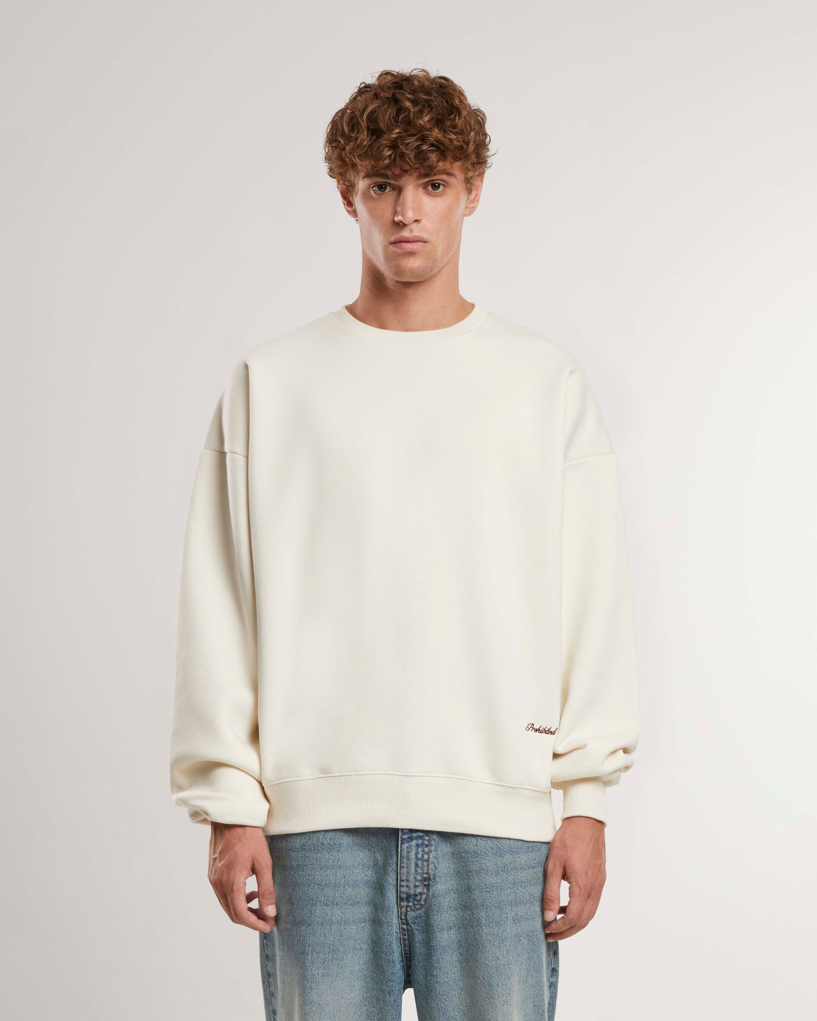 Savile Row Crew Neck Cream