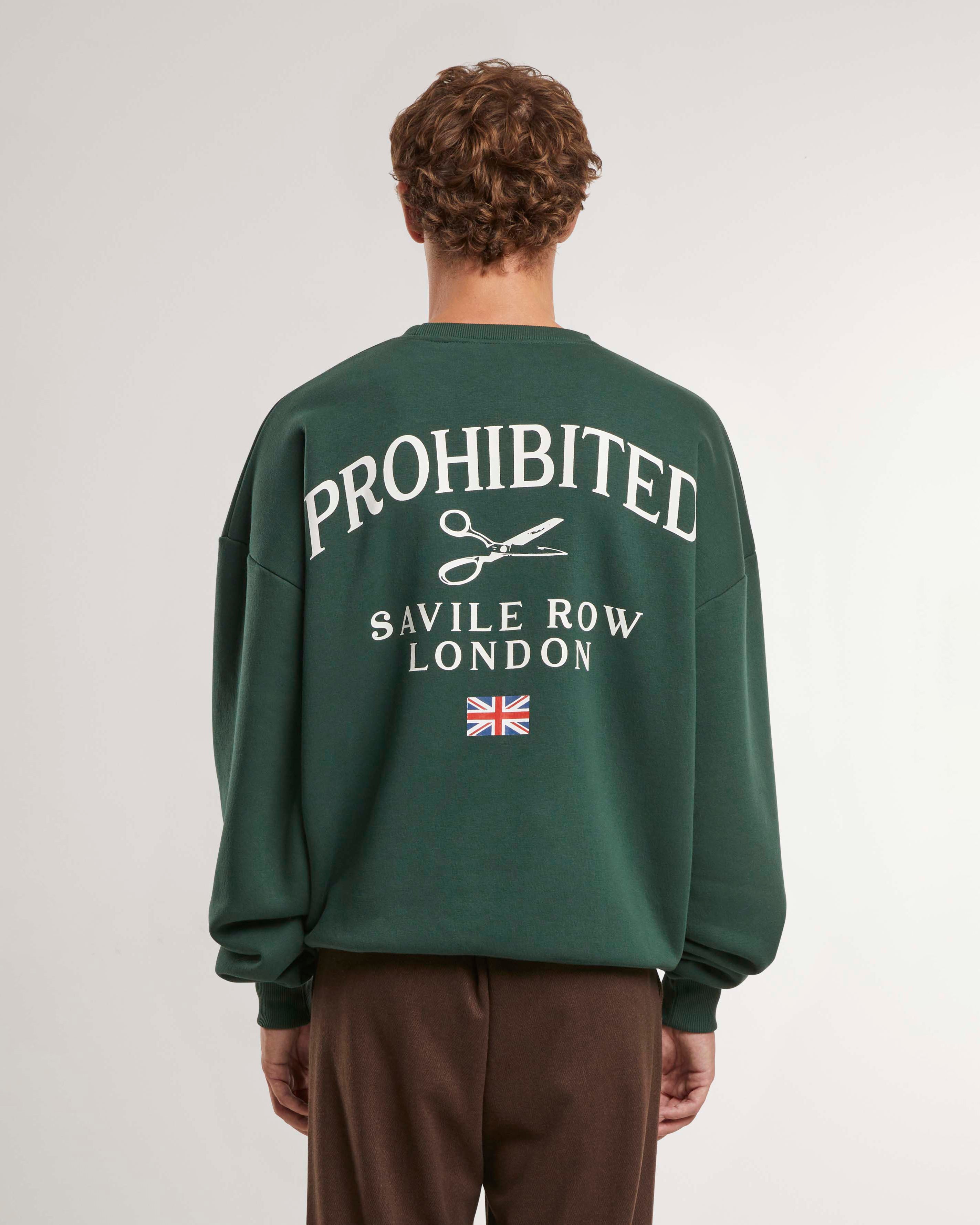 Savile Row Crew Neck British Racing Green