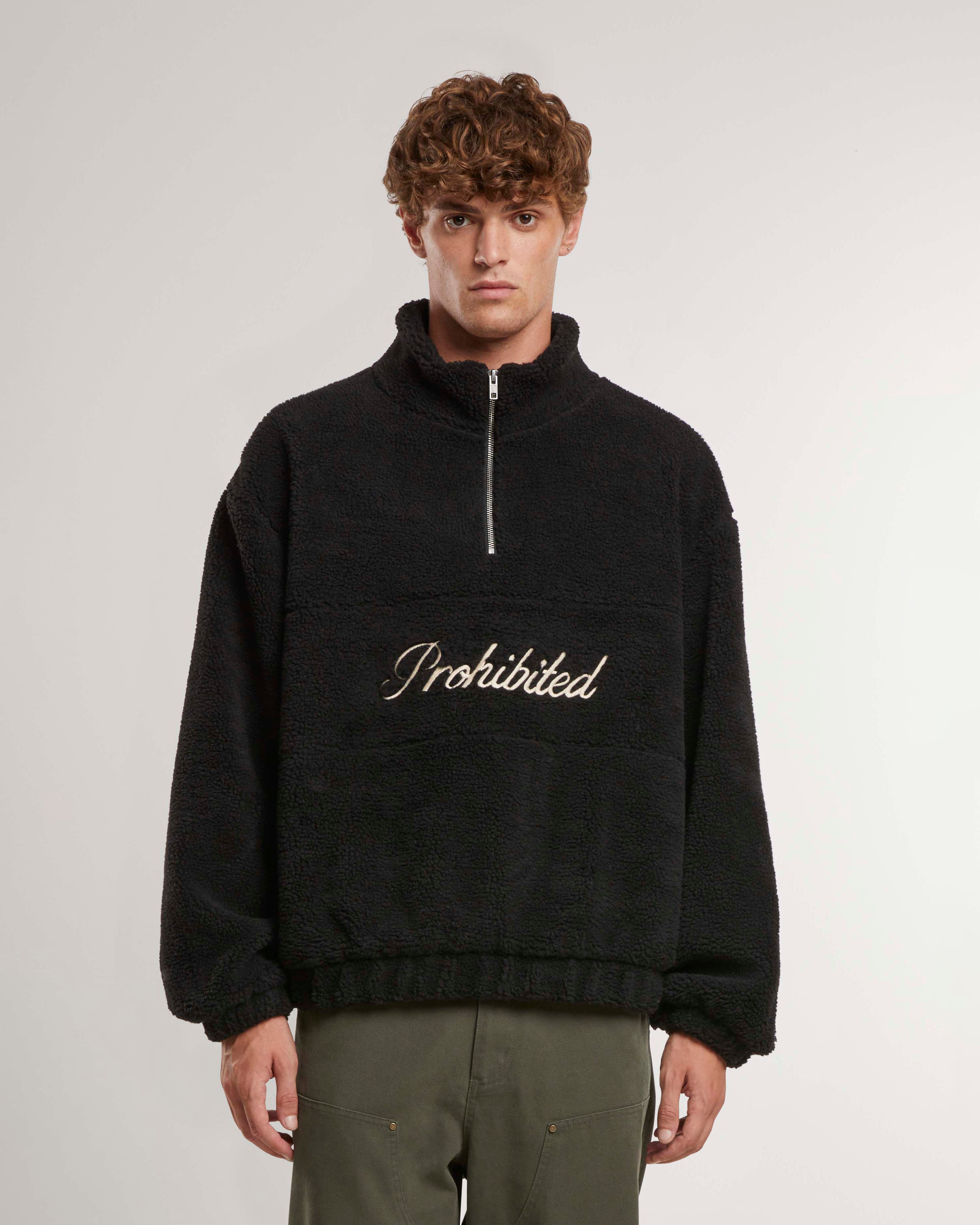 Woodford Fleece Half-Zip Black