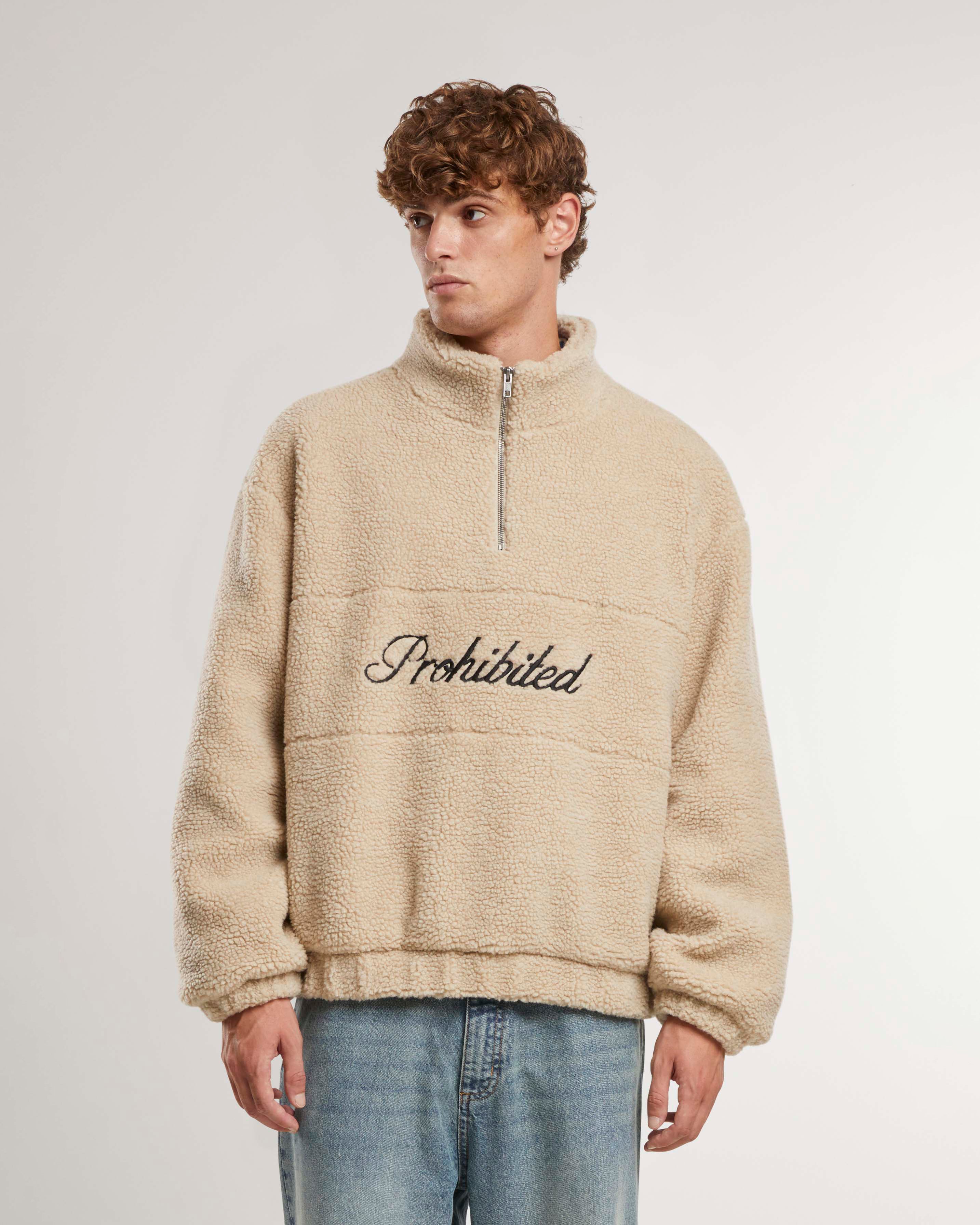 Woodford Fleece Half-Zip Cream