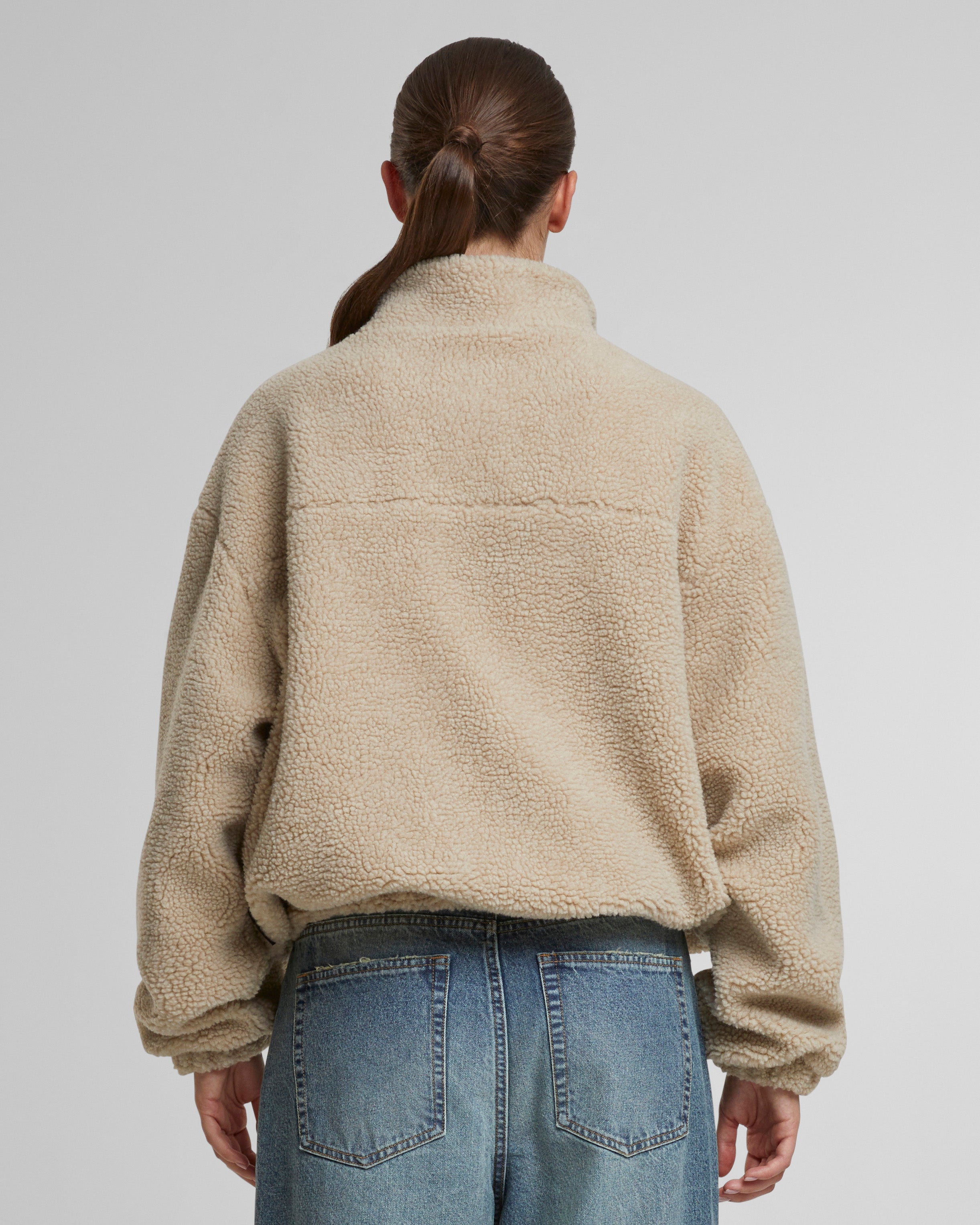 Woodford Fleece Half-Zip Cream