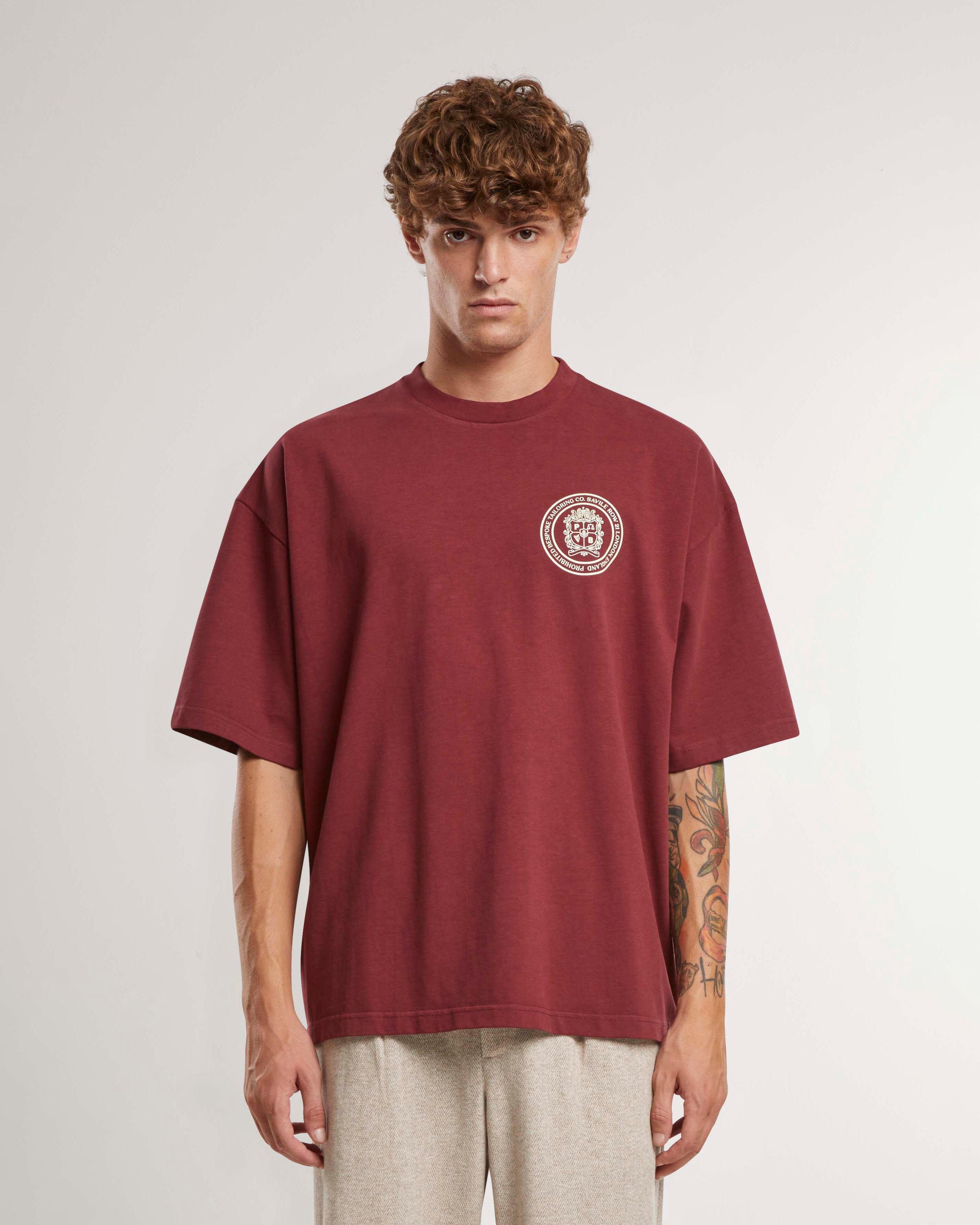 Camden Tee Bordeaux