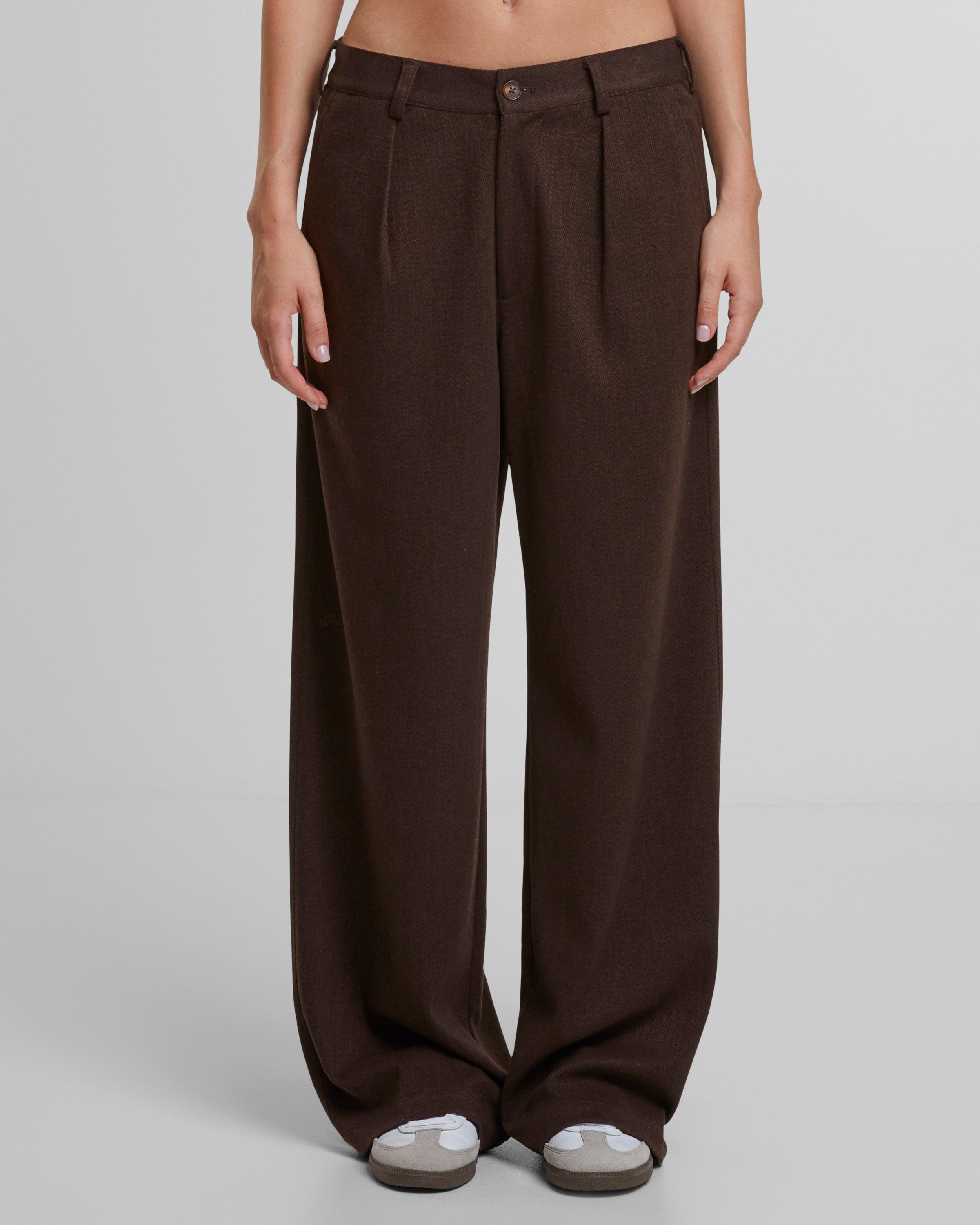 Soho Pleated Pants Brown