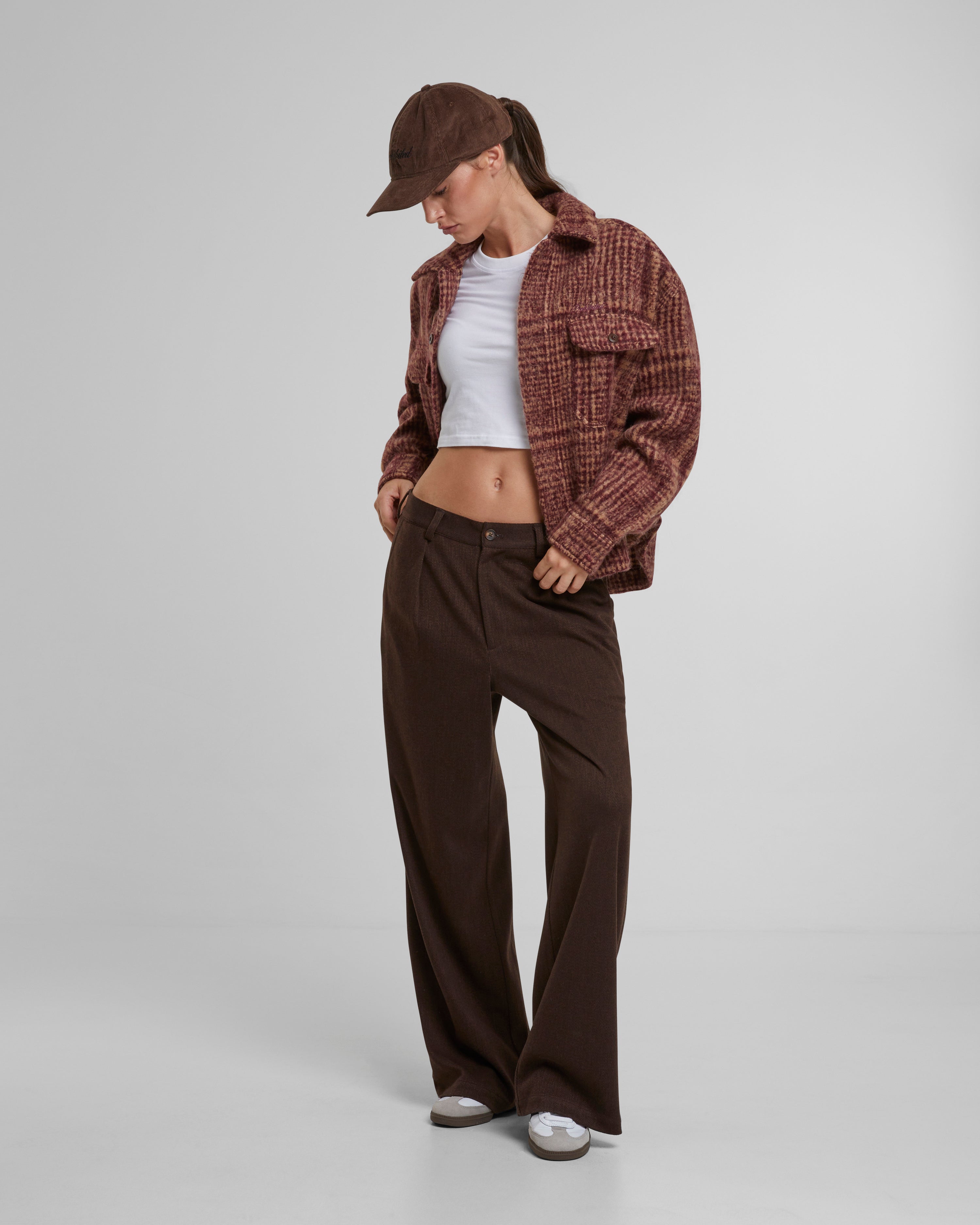 Soho Pleated Pants Brown