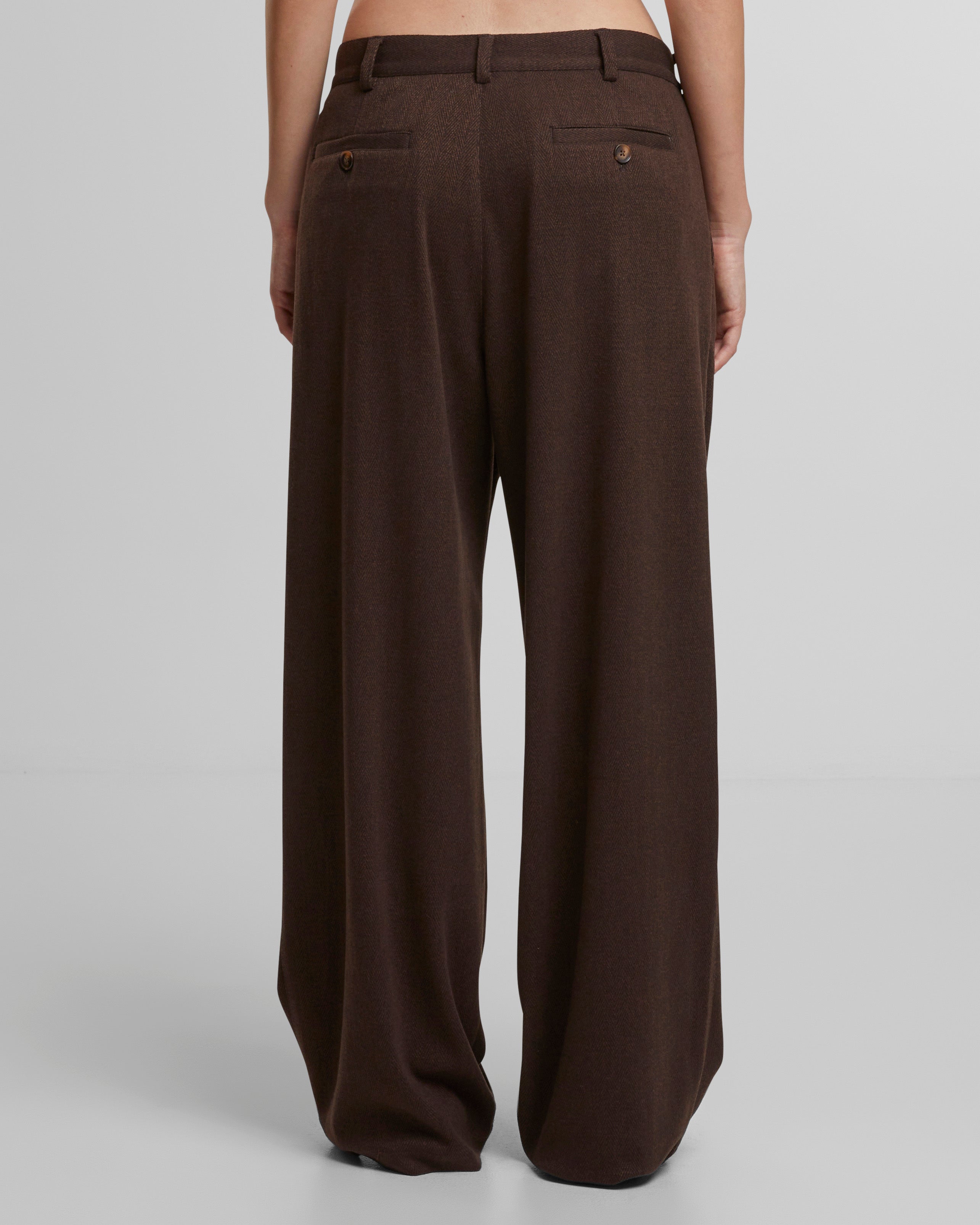 Soho Pleated Pants Brown