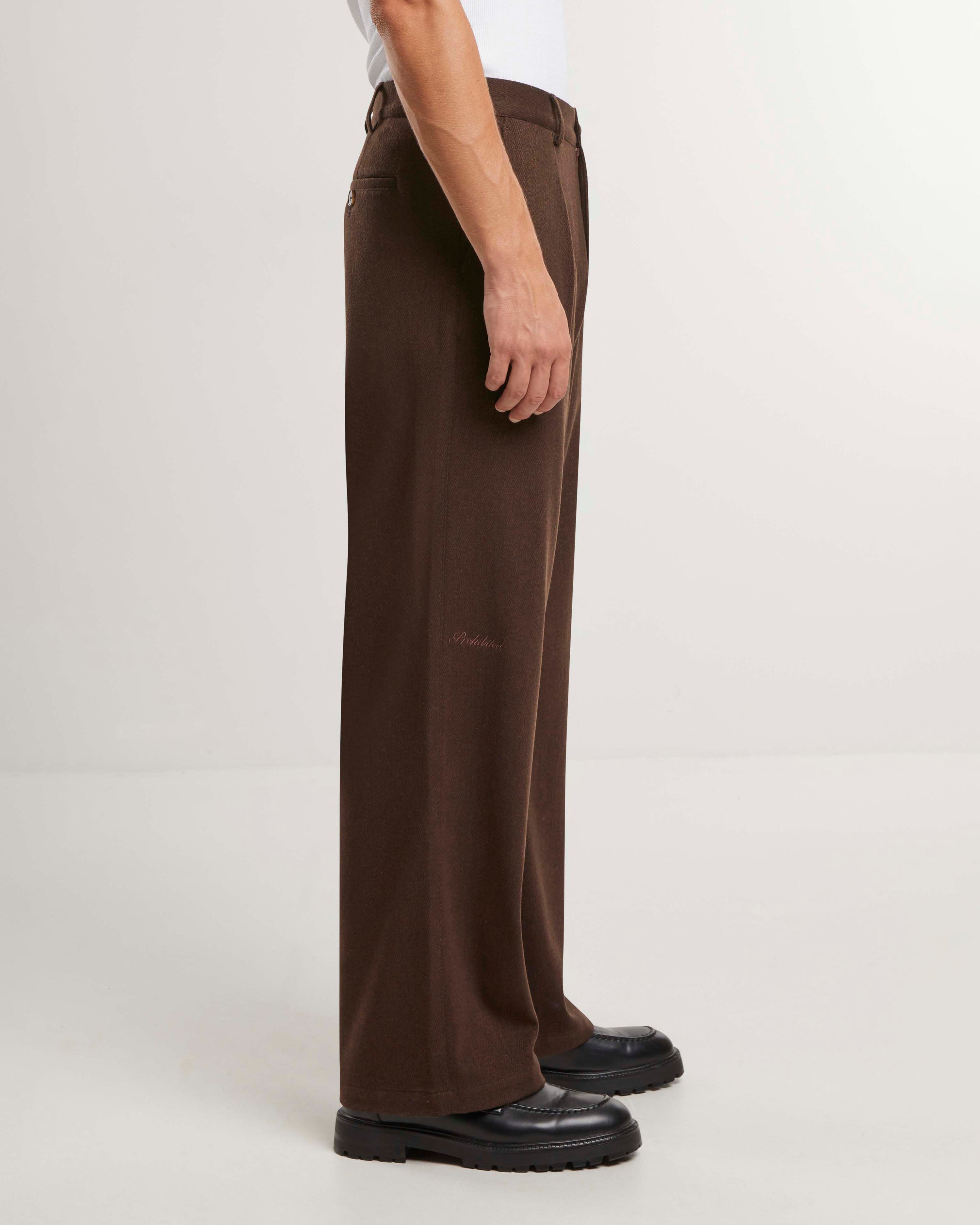 Soho Pleated Pants Brown