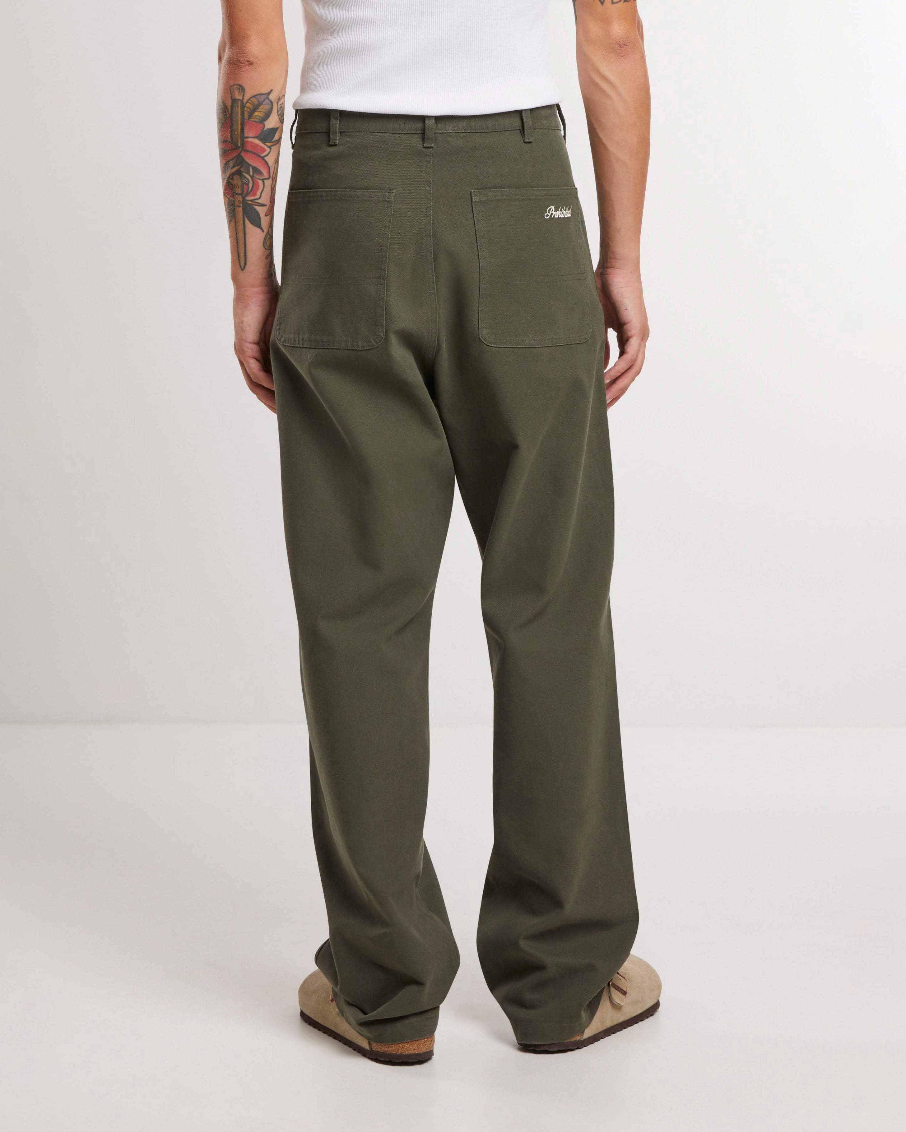 East Ham Carpenter Pants Green