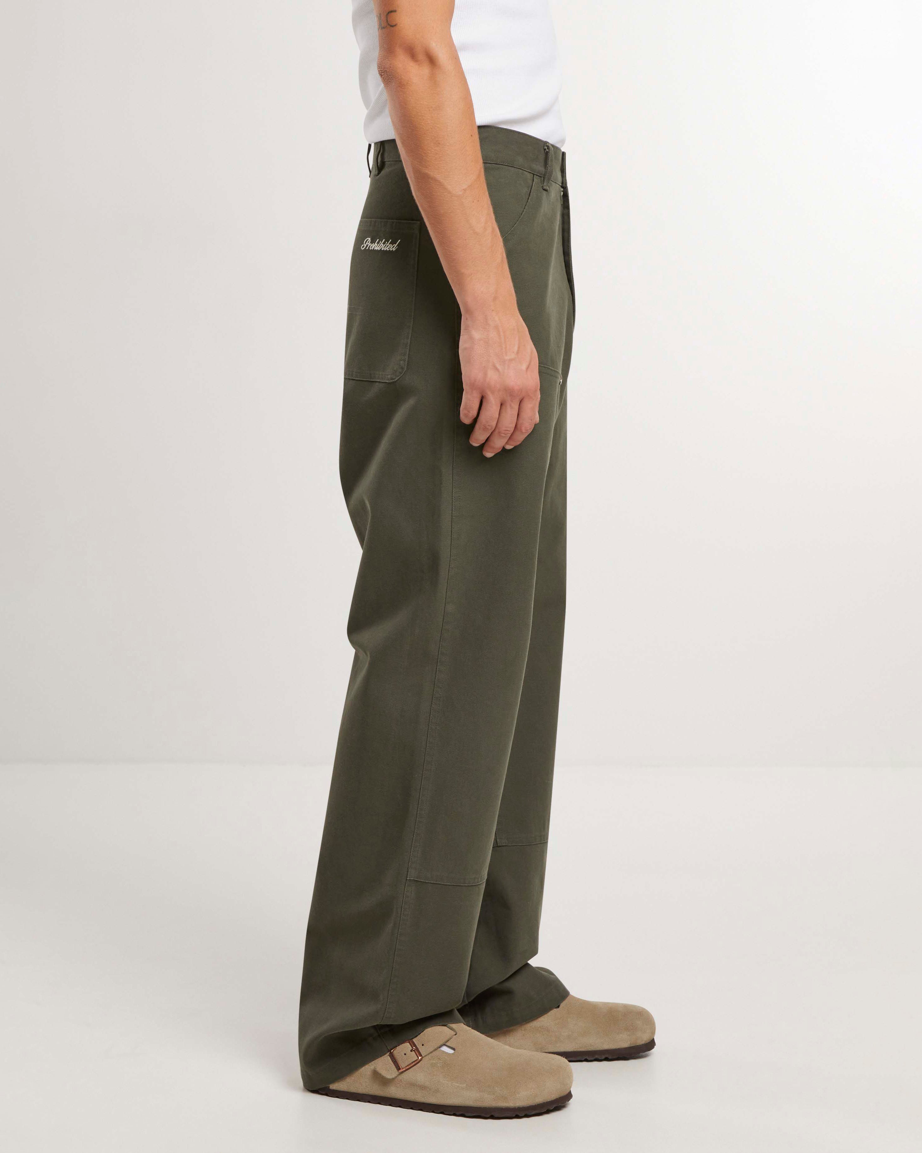 East Ham Carpenter Pants Green