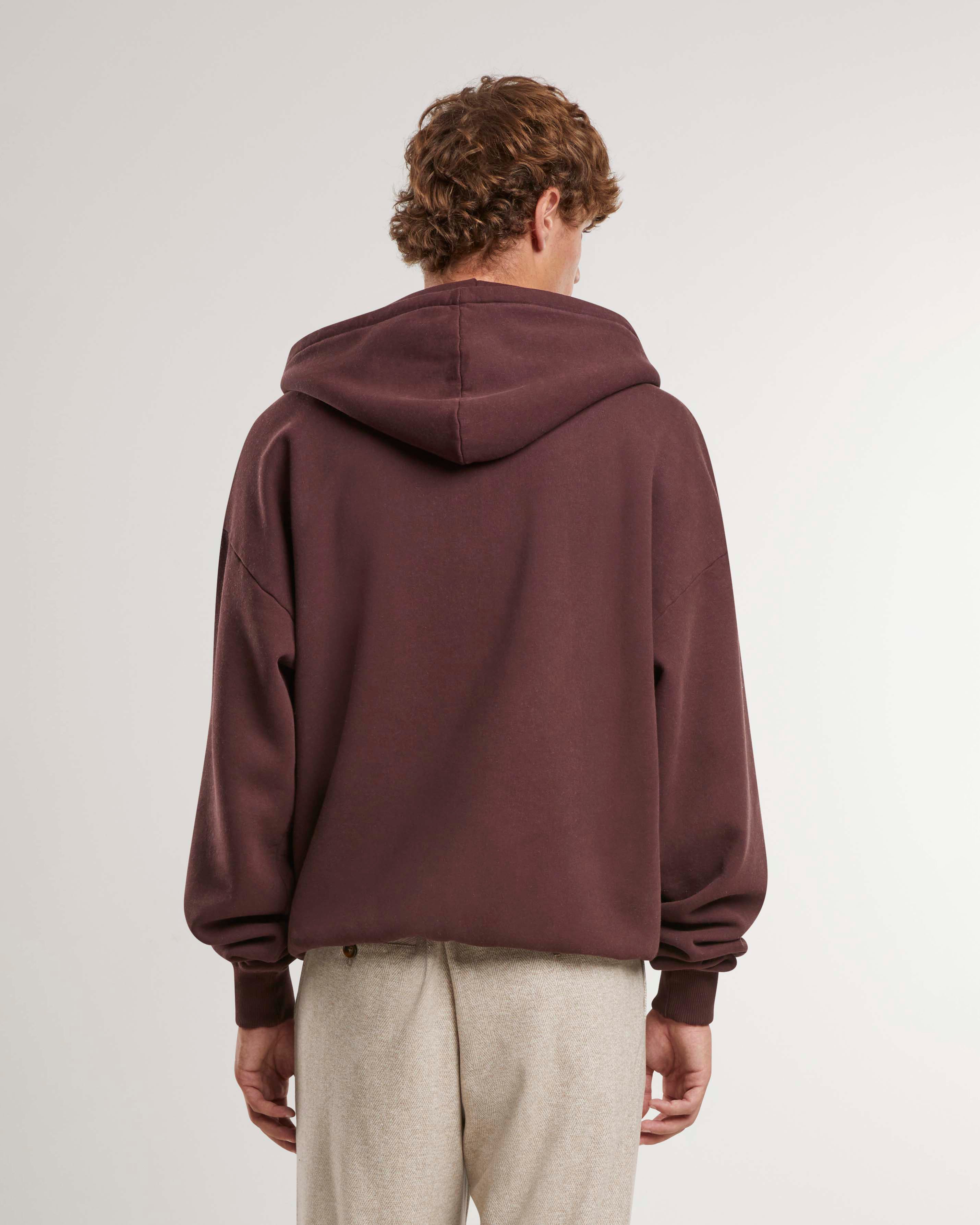 Ealing Zip-Hoodie Brown