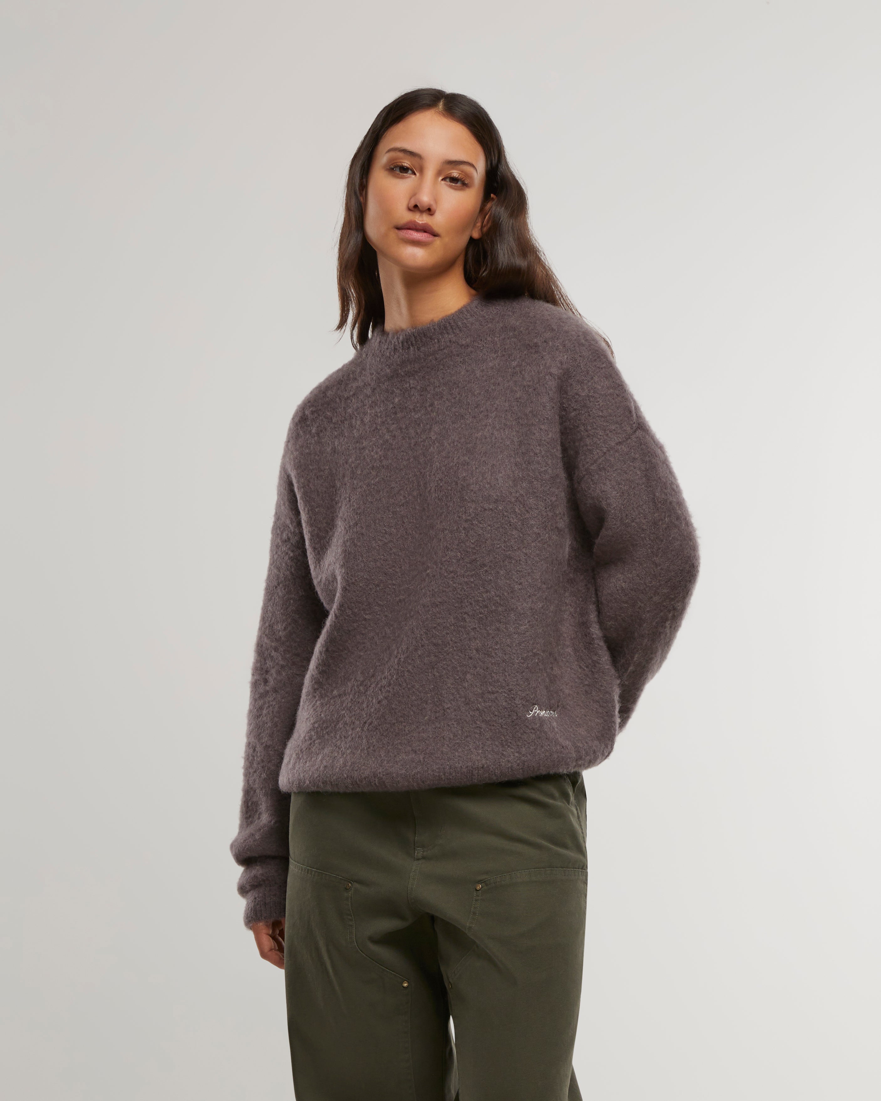 Woolwich Mohair Sweater Dark Grey