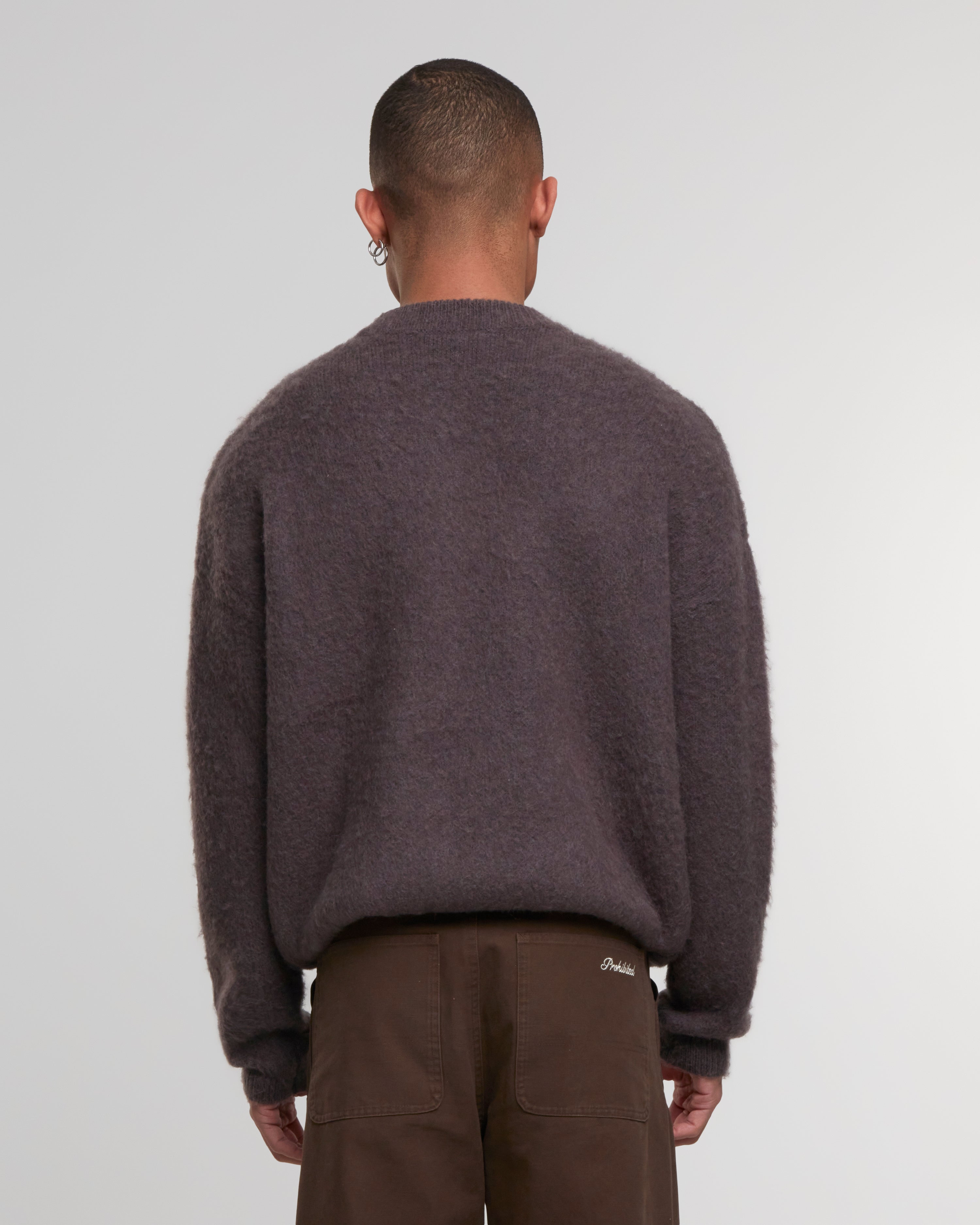 Woolwich Mohair Sweater Dark Grey