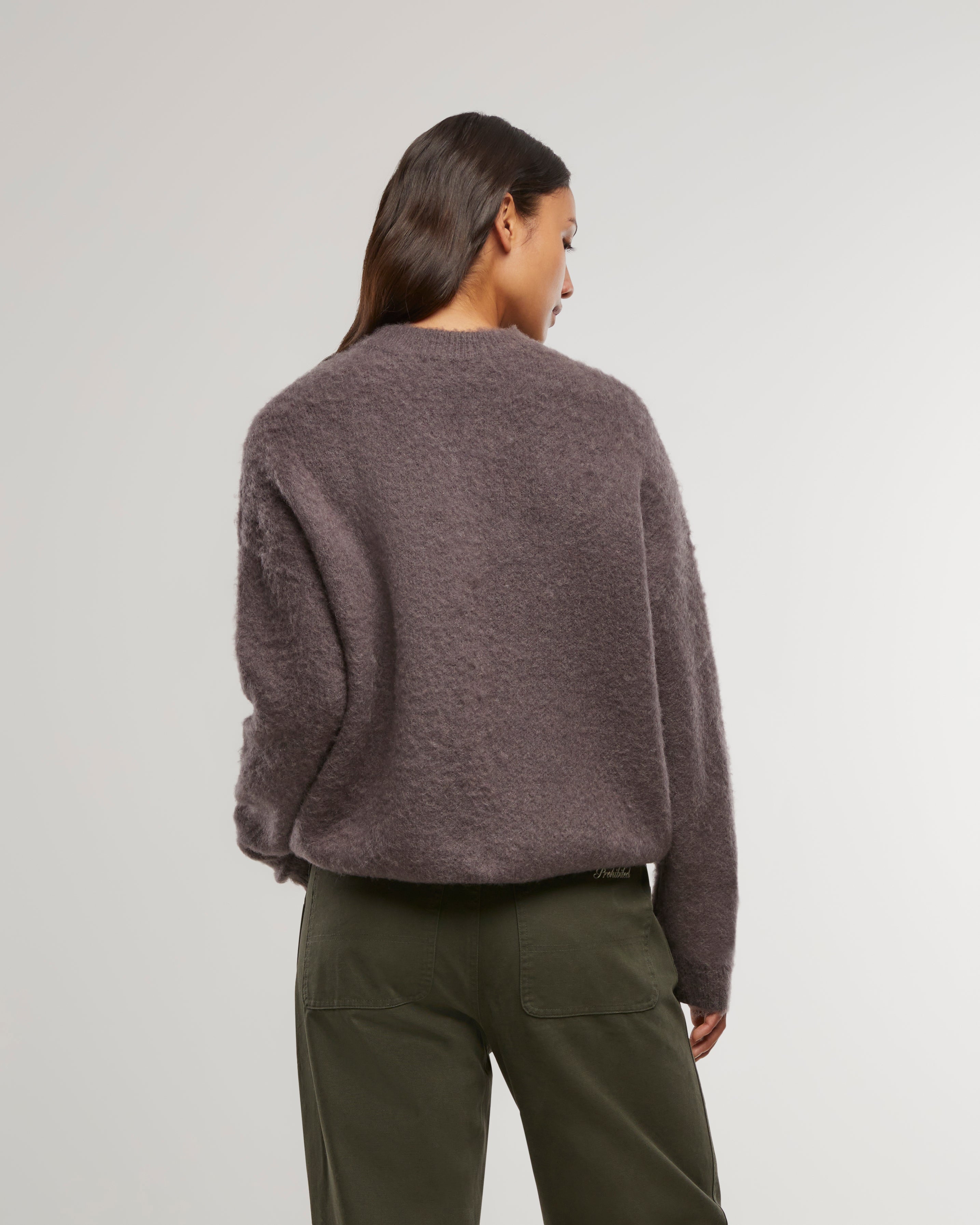 Woolwich Mohair Sweater Dark Grey