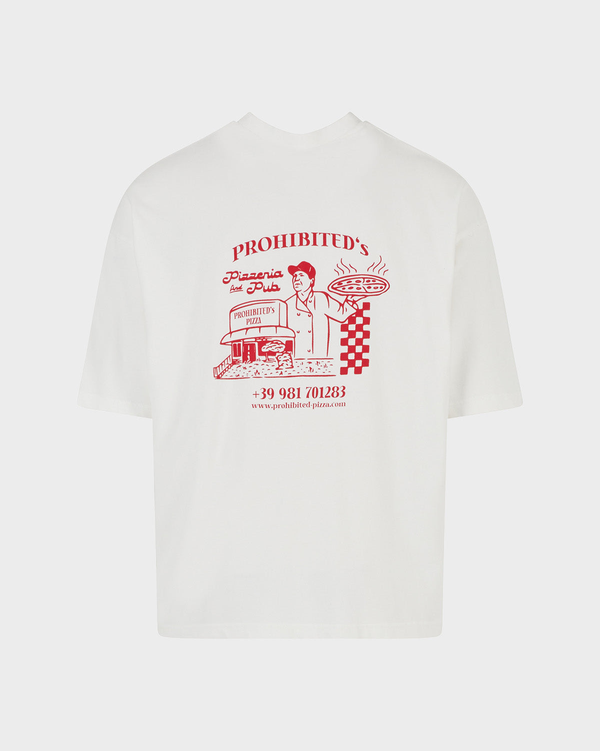 Pizza Tee Off-White