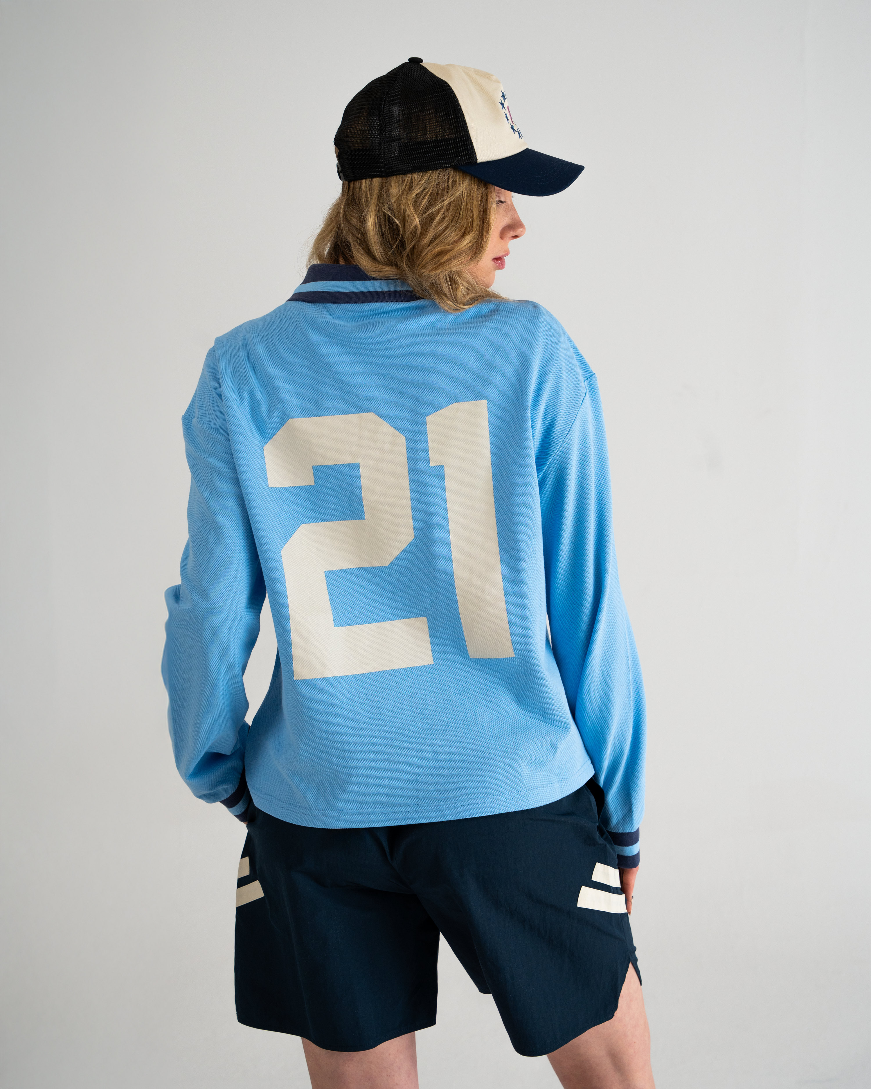 PBFC Polo Longsleeve Aqua