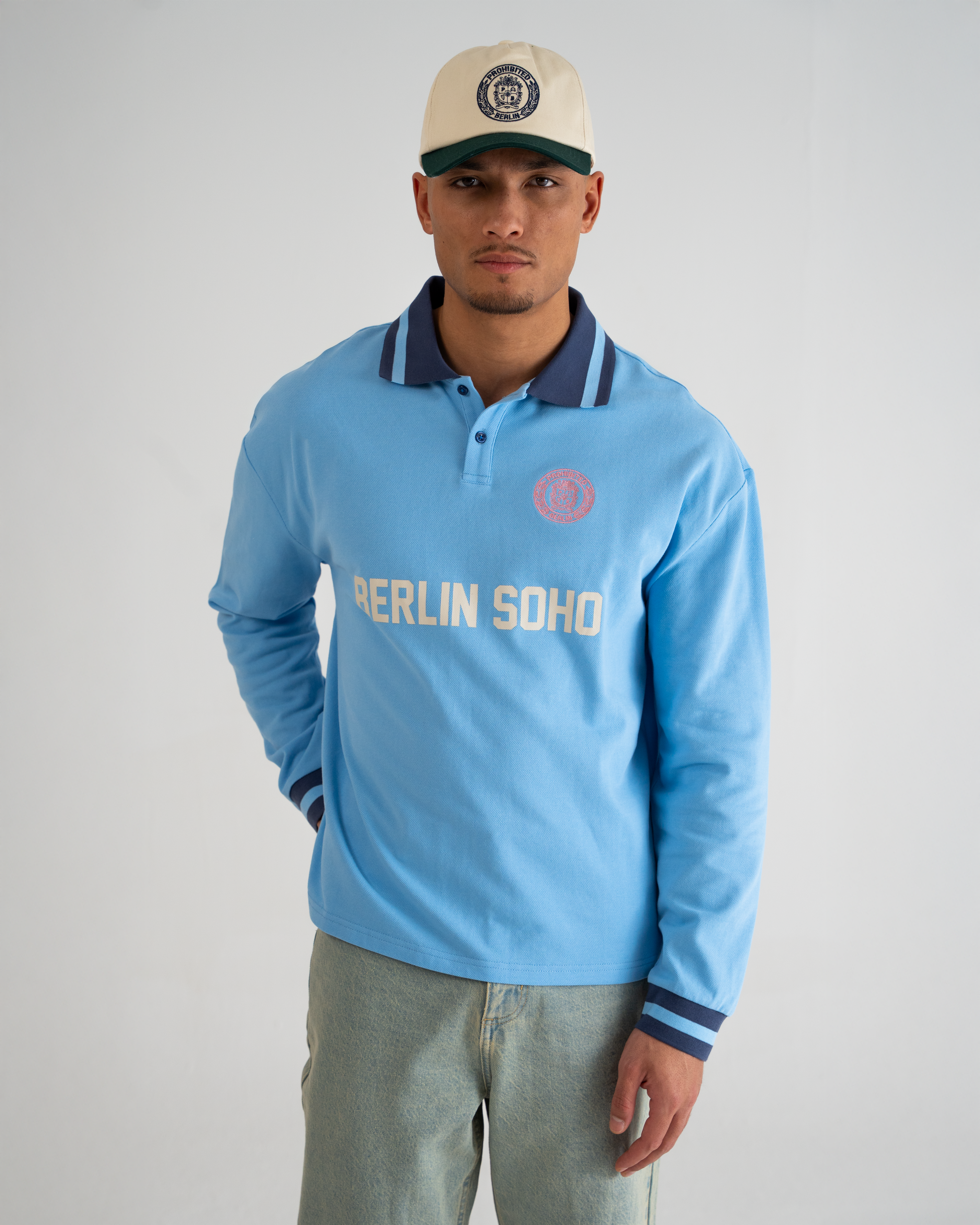 PBFC Polo Longsleeve Aqua