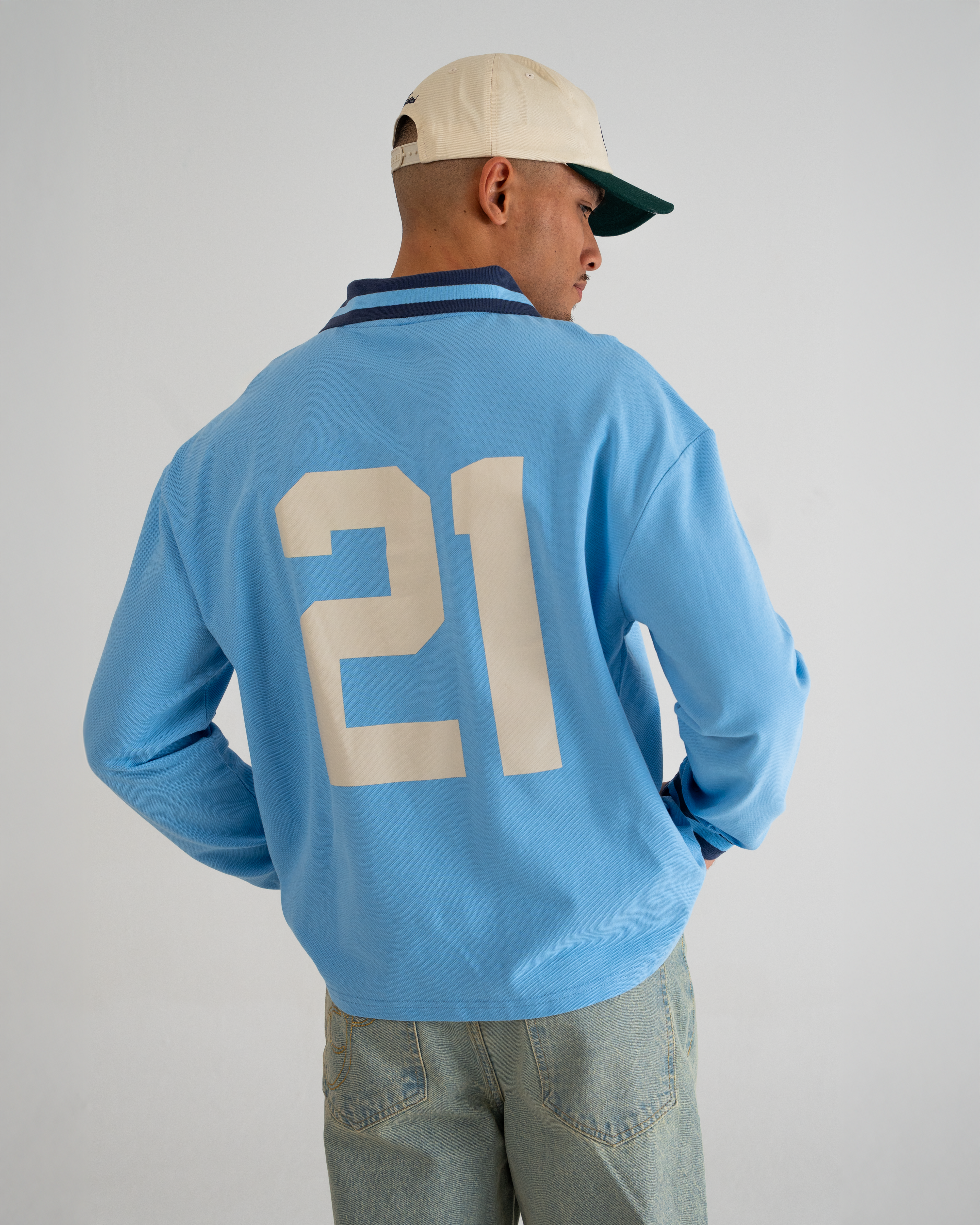 PBFC Polo Longsleeve Aqua