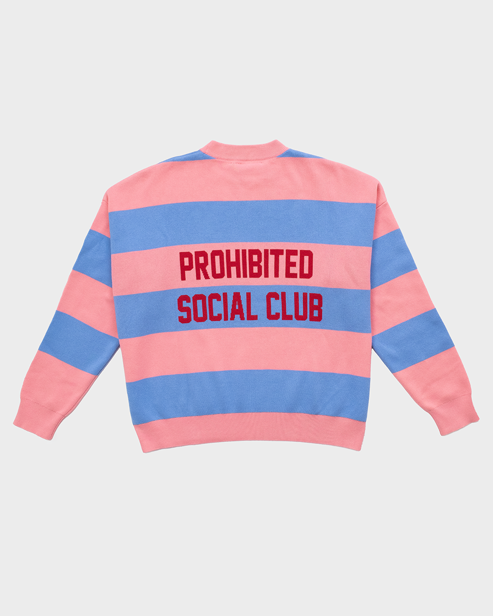 SC Striped Knit Sweater Bubblegum