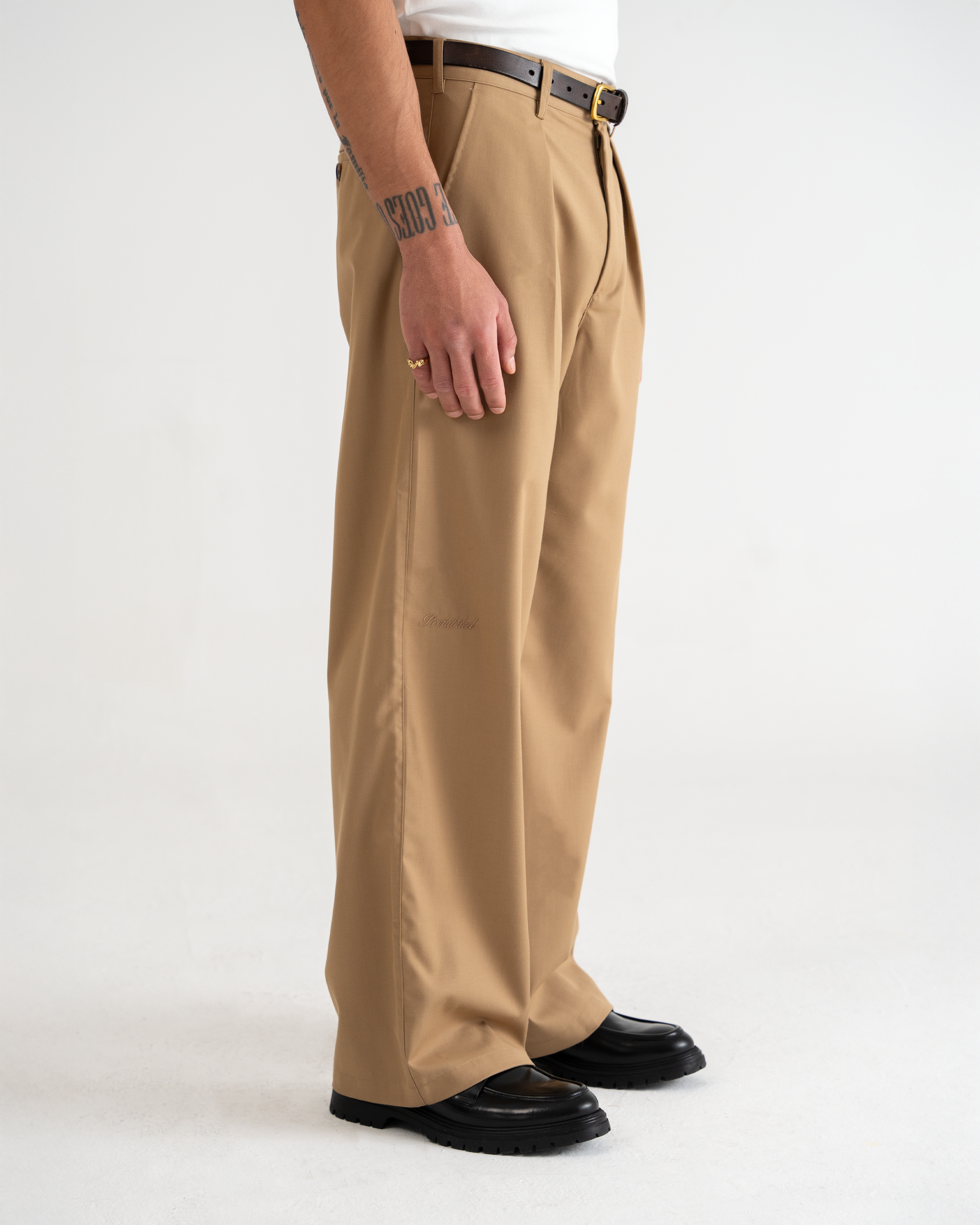 SoHo Pleated Pants Vintage Desert