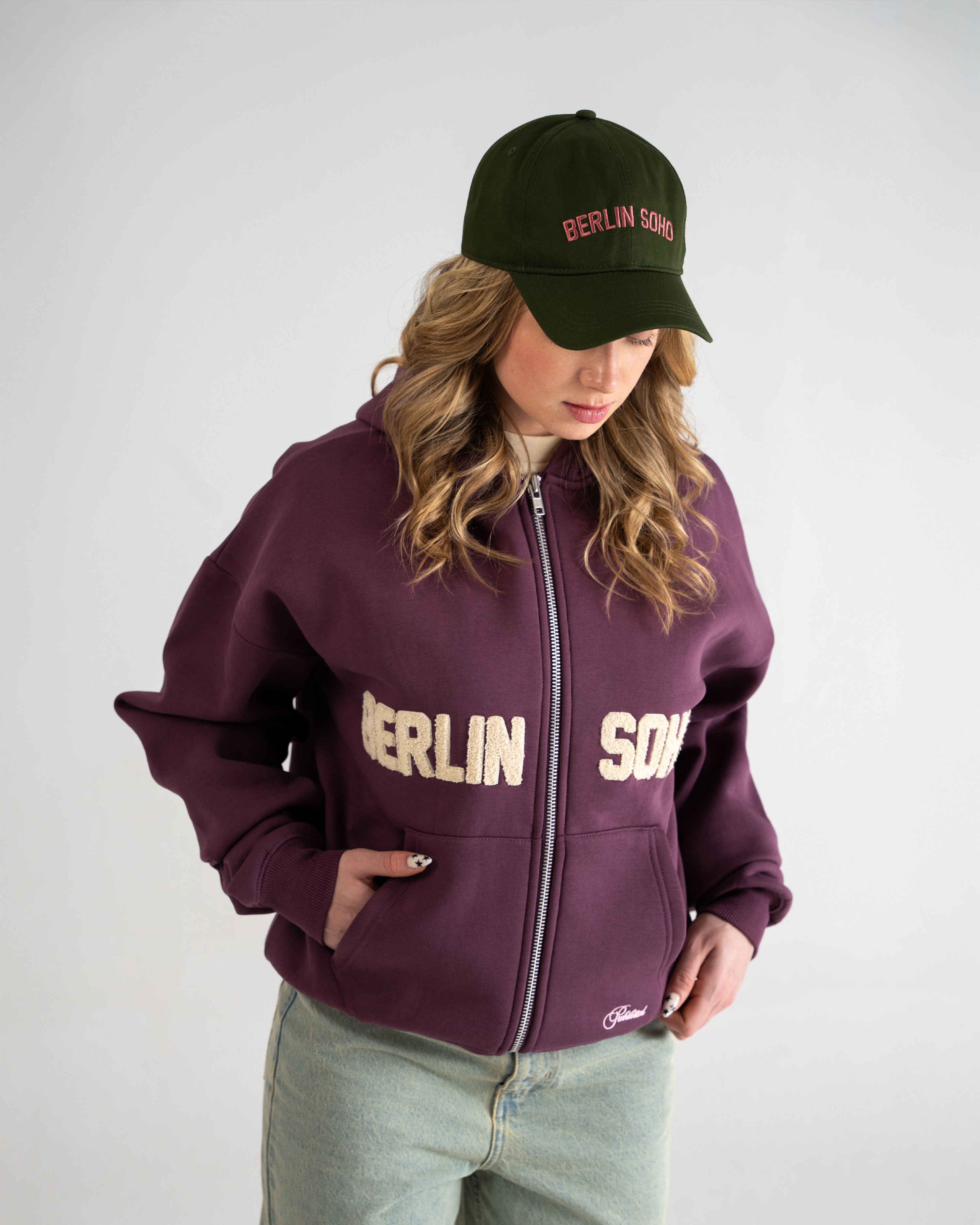 SoHo Zip-Hoodie Plum