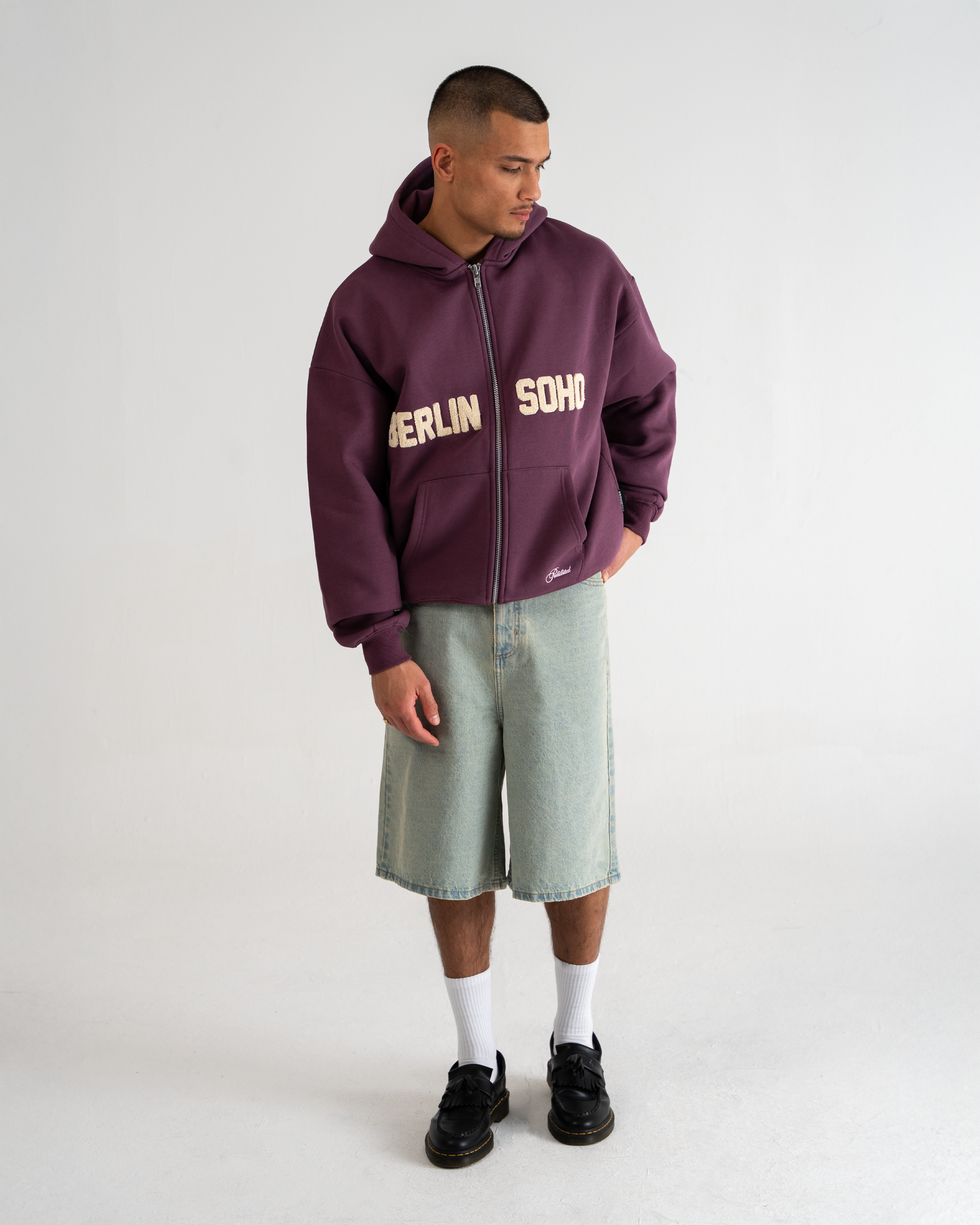 SoHo Zip-Hoodie Plum