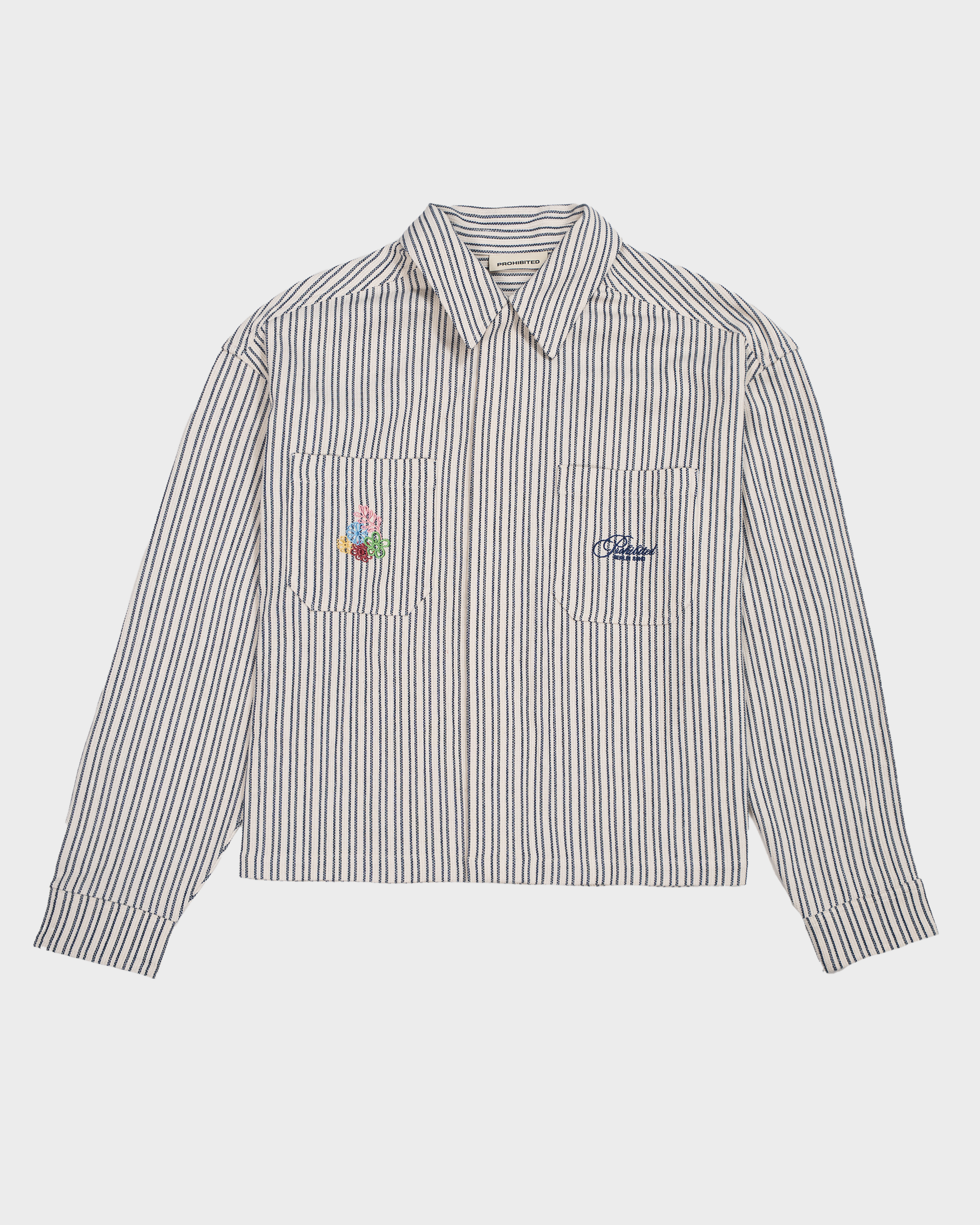 Striped Harrington Jacket True Blue