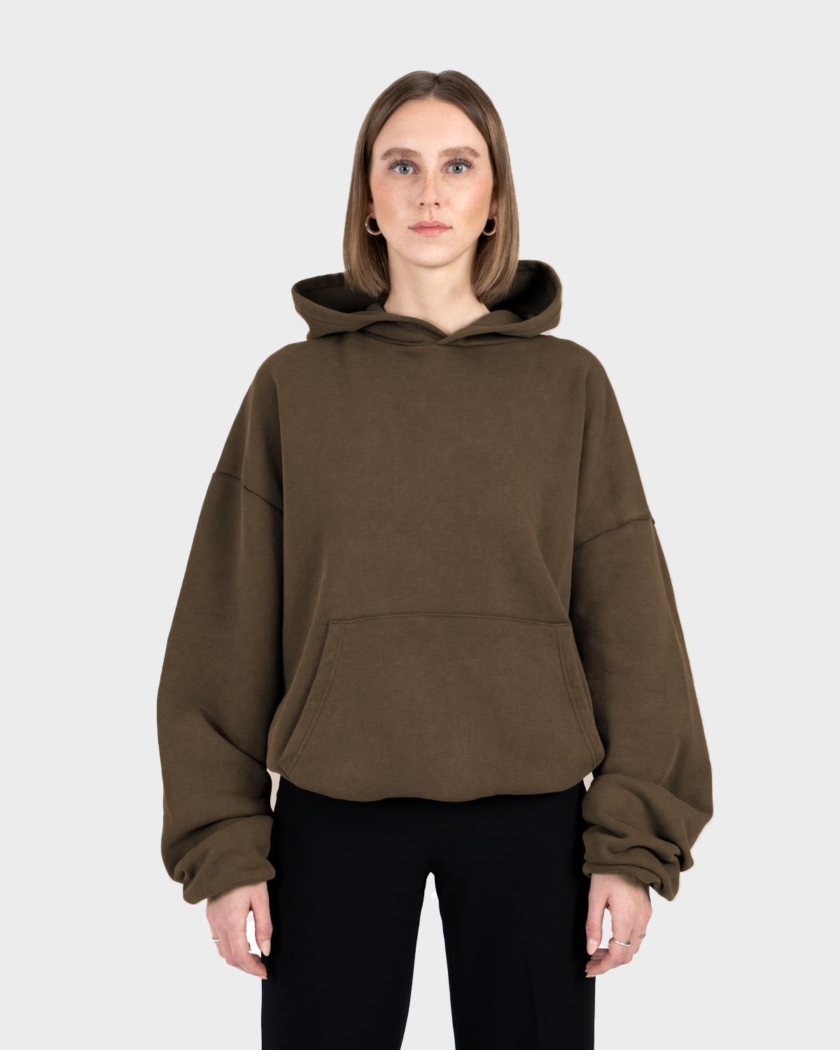 Heavy Oversized Hoodie Mokka (Stone Washed)