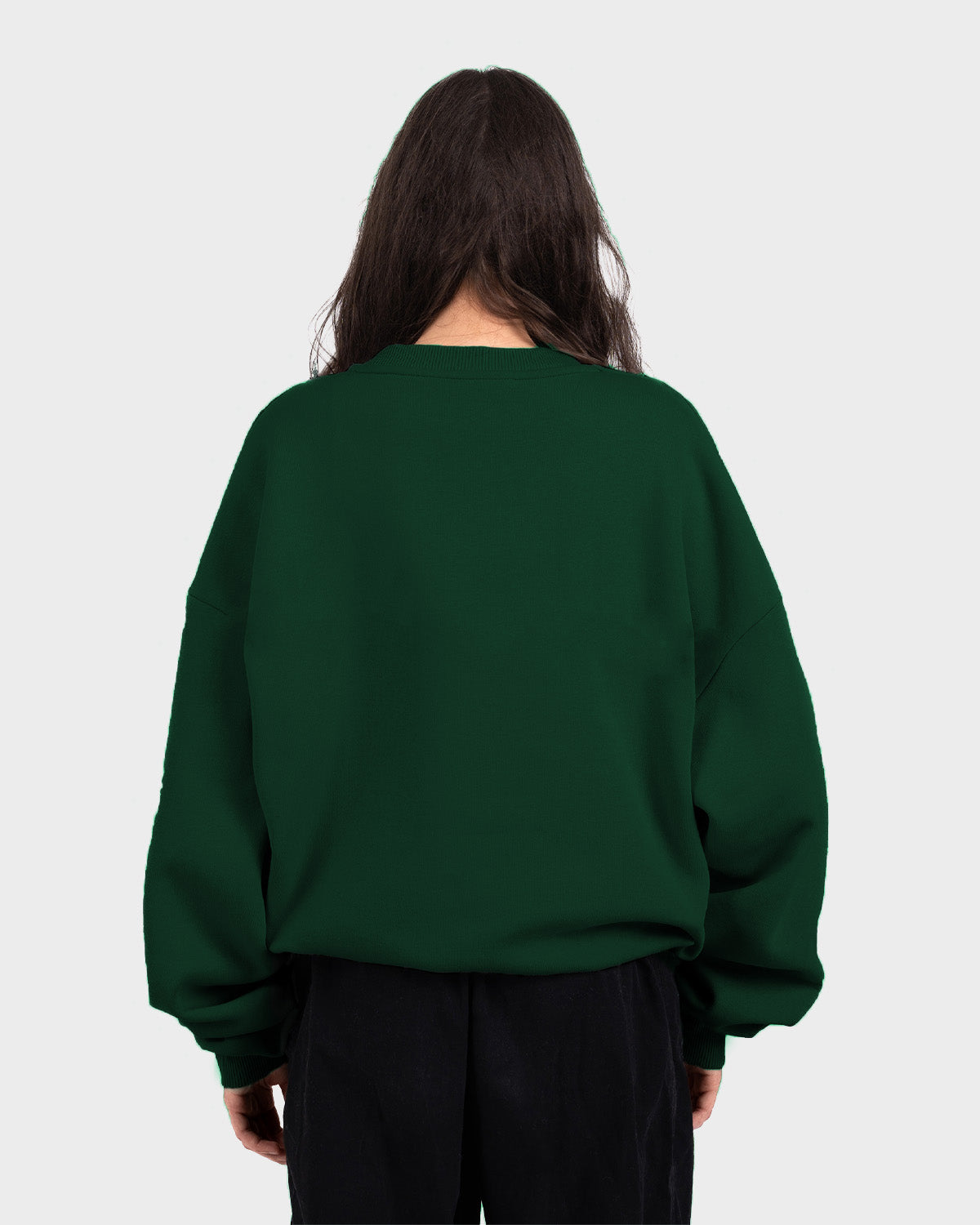 Oversized Crew Neck British Racing Green