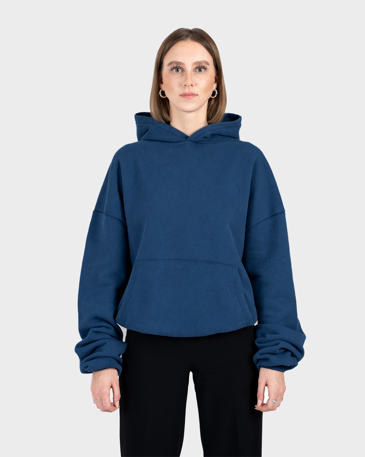 Heavy Oversized Hoodie Navy (Stone Washed)